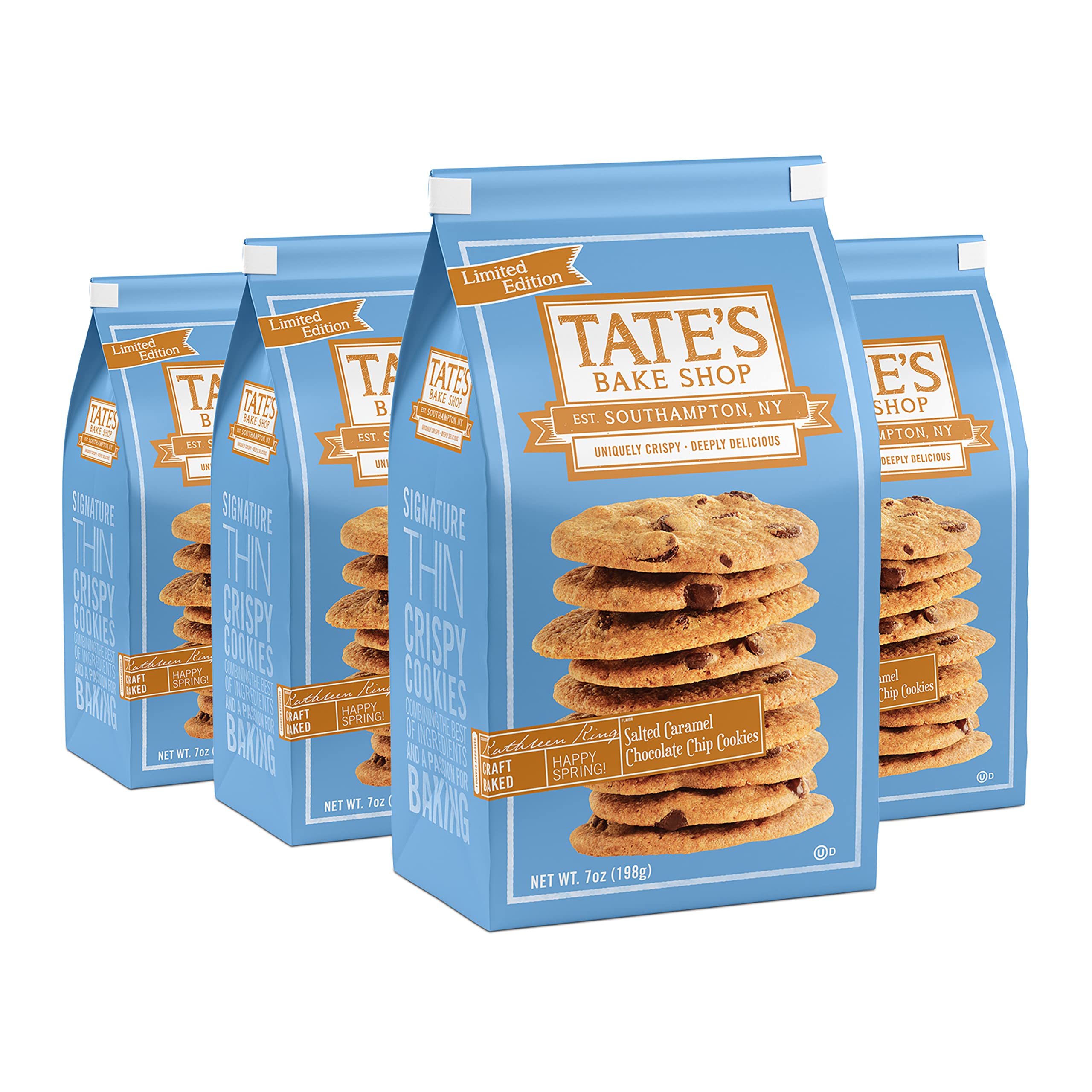 Tate's Bake Shop Glass Cookie Jar with Gluten Free Ginger Zinger Cookies