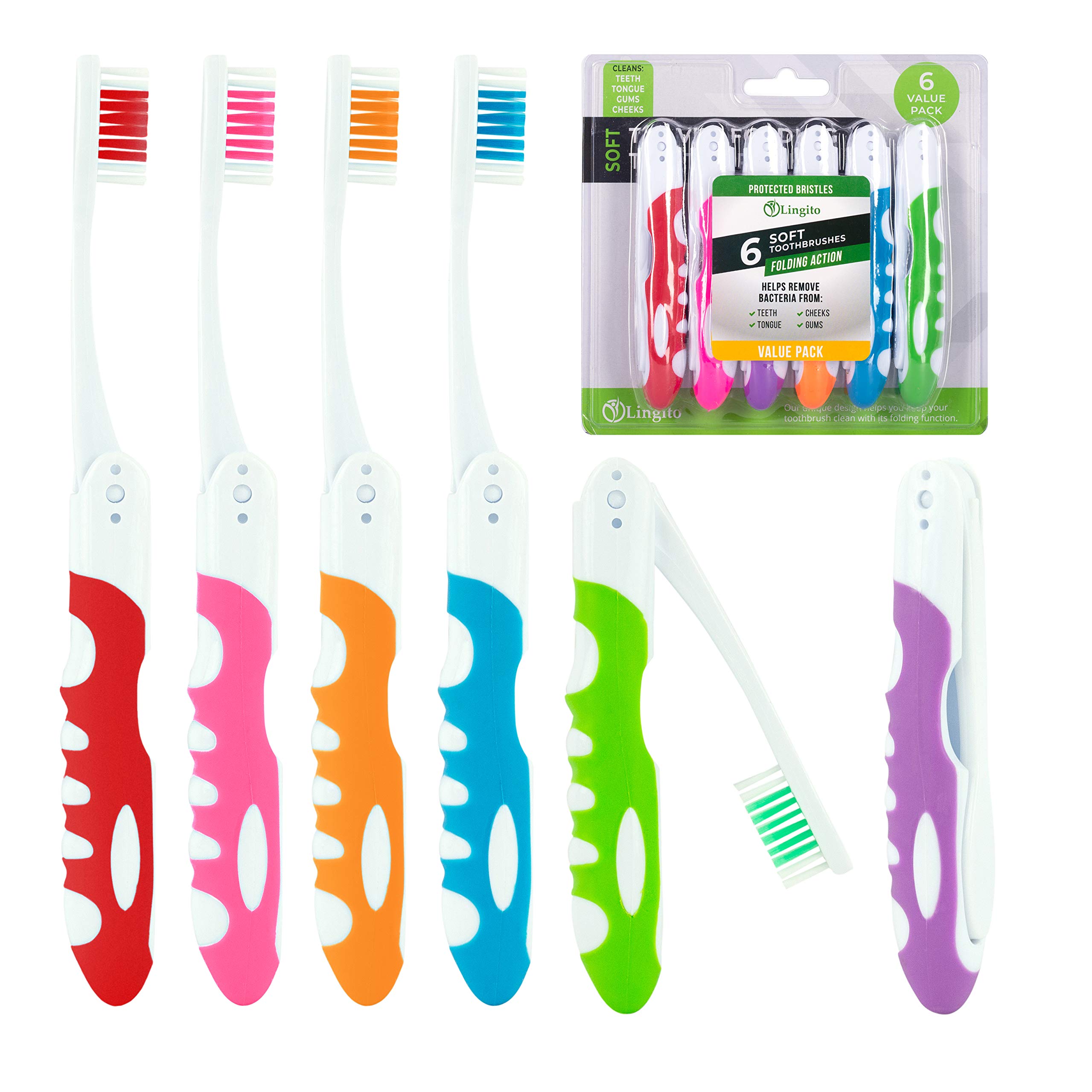 All-in-one Portable Toothbrush Travel Toothpaste Toothbrush With Case Soft  Bristles