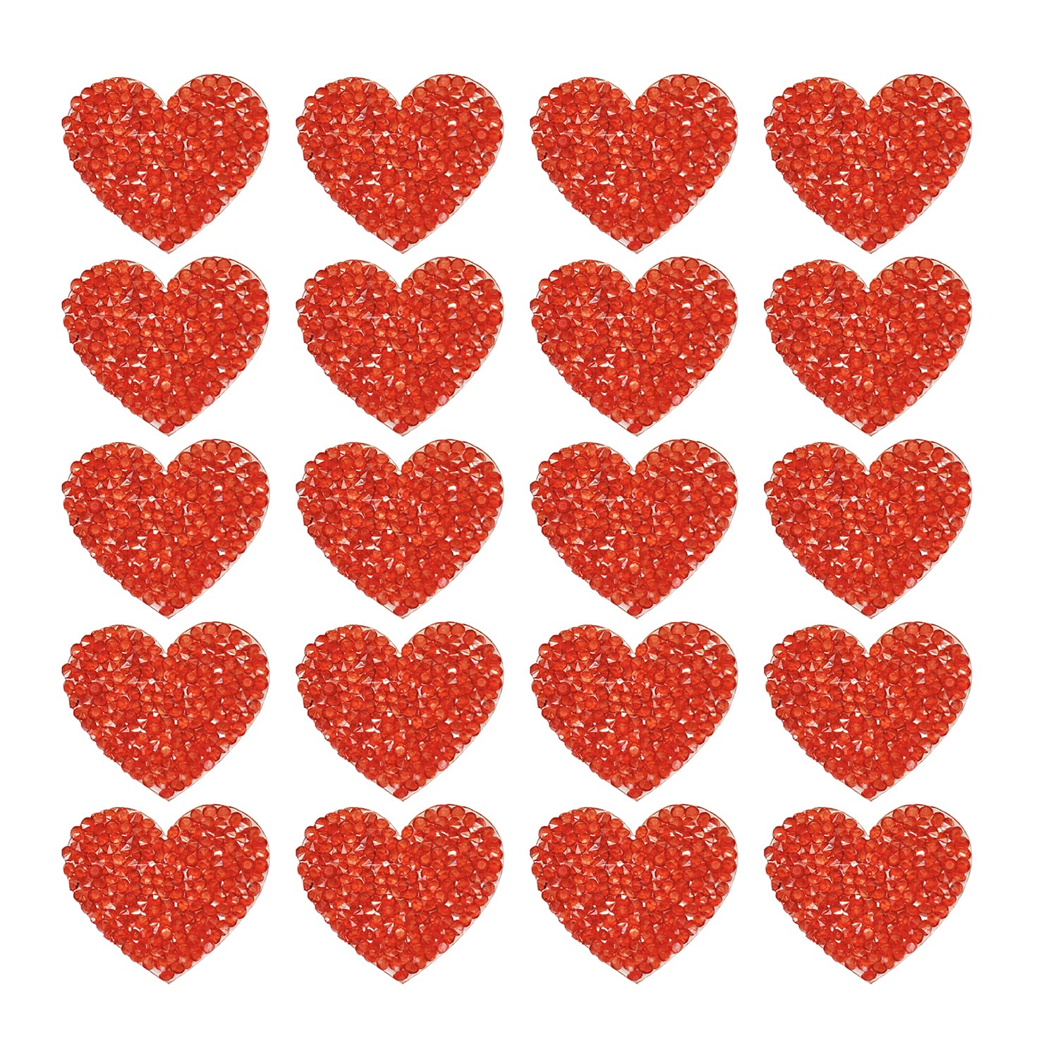 20 Pieces Heart Patches Iron On Heart Appliques Adhesive Rhinestone Glitter  Heart Patches Bling Rhinestone Appliques for Clothing Shoes Bags Hats  Repair Decoration and DIY Accessory