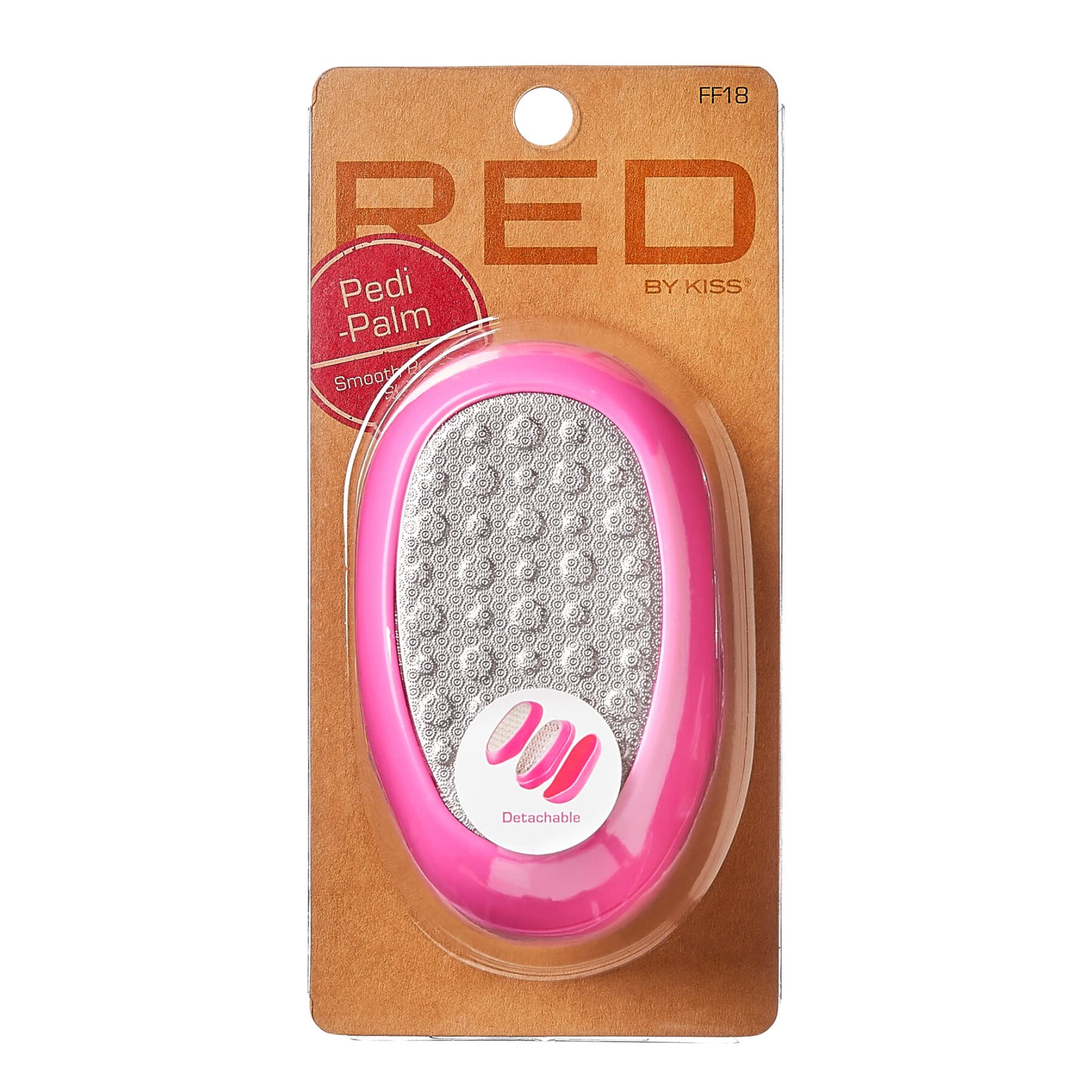 RED by Kiss Stainless Steel Ped Egg Foot File 2 in-1 Callus