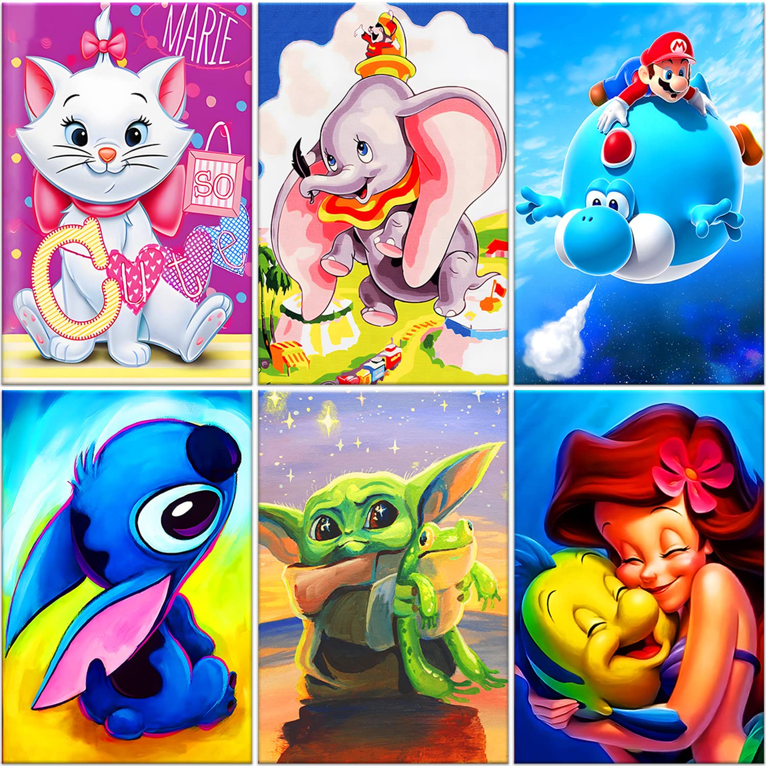 Cartoon Character Disney 5D DIY Diamond Painting Photo Mosaic Home