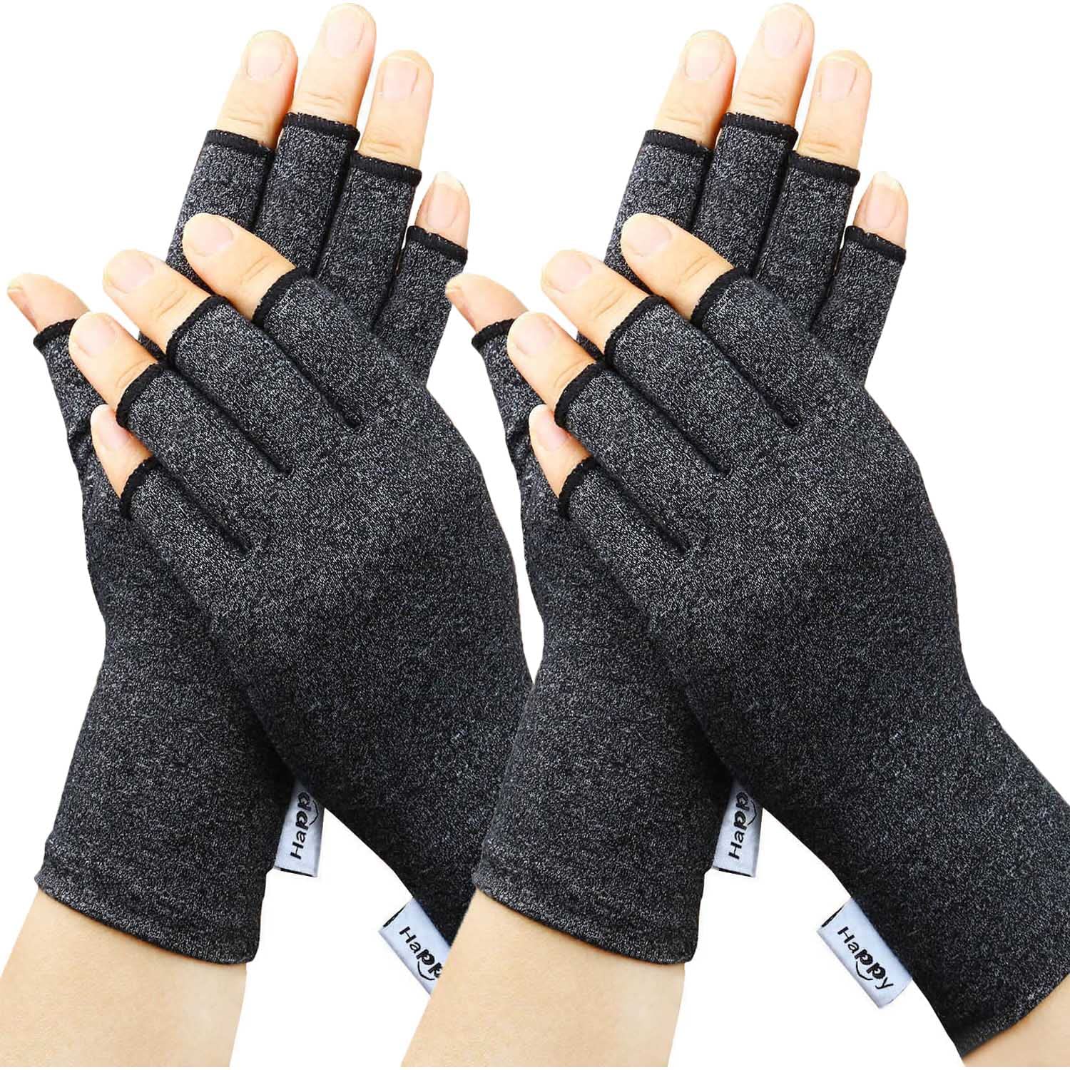  Duerer Arthritis Compression Gloves Women Men for RSI, Carpal  Tunnel, Rheumatiod, Tendonitis, Fingerless Gloves for Computer Typing and  Dailywork (Black, S) : Health & Household