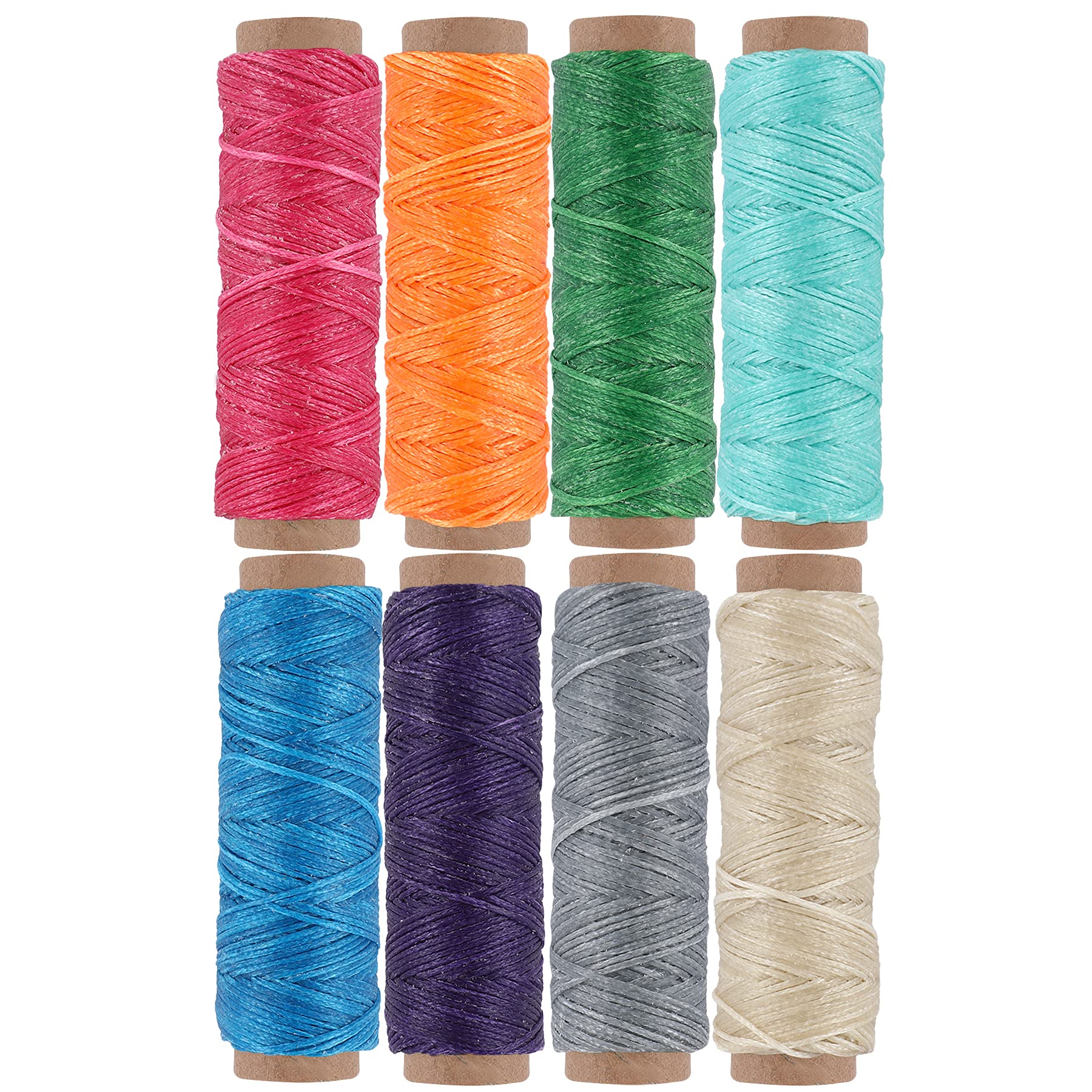 264 Yards 150D Leather Sewing Waxed Thread Cord for Leather Craft DIY 1mm  Diameter 8 Colors