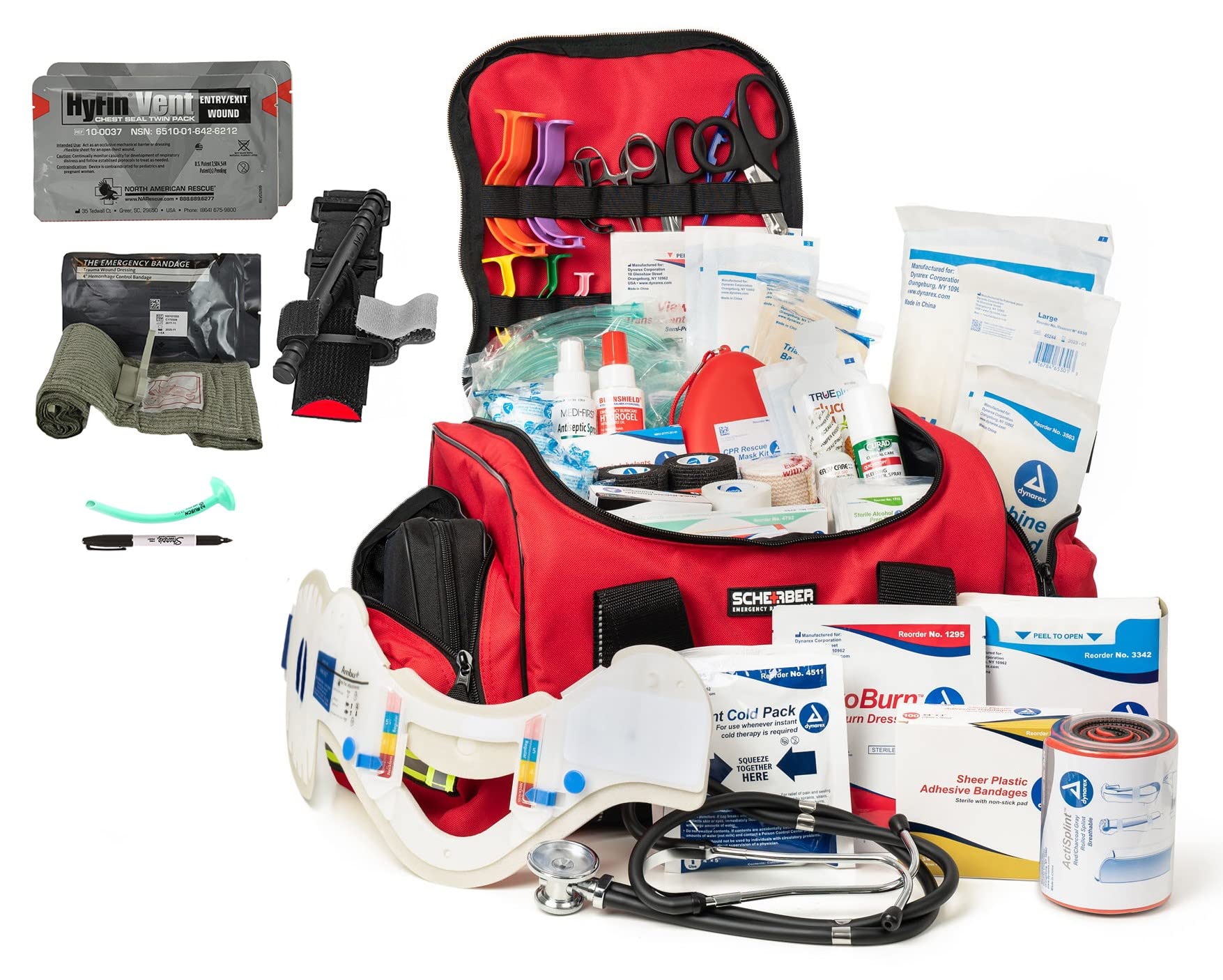 Scherber Premium First Responder Trauma Kit W/Bleeding Control - Fully  Stocked