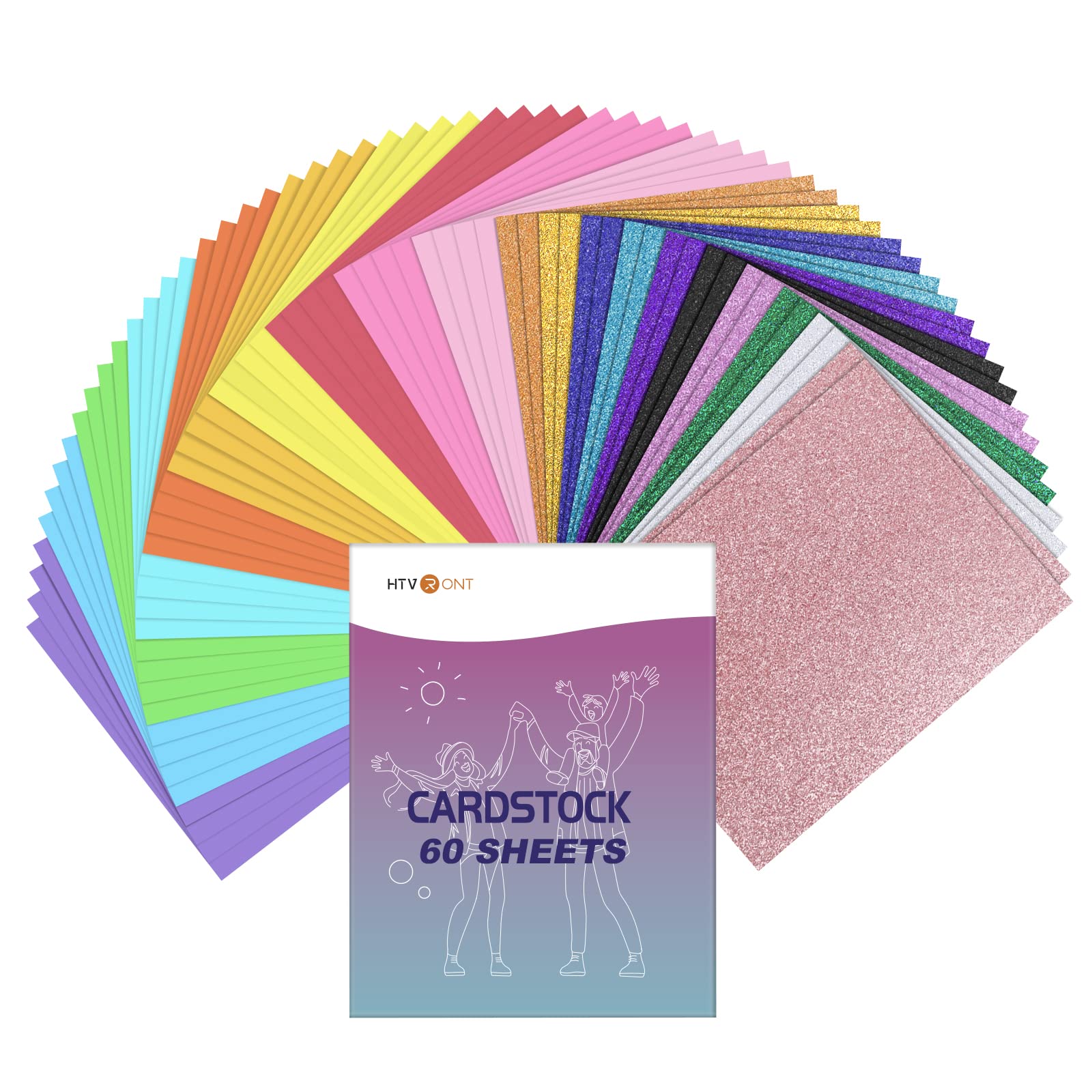 Glitter Cardstock, Double Sided Glitter Cardstock Paper for Crafts, 20  Sheets 10 Colors Glitter Paper for DIY & Art Projects, Sparkly Card Stock  Paper