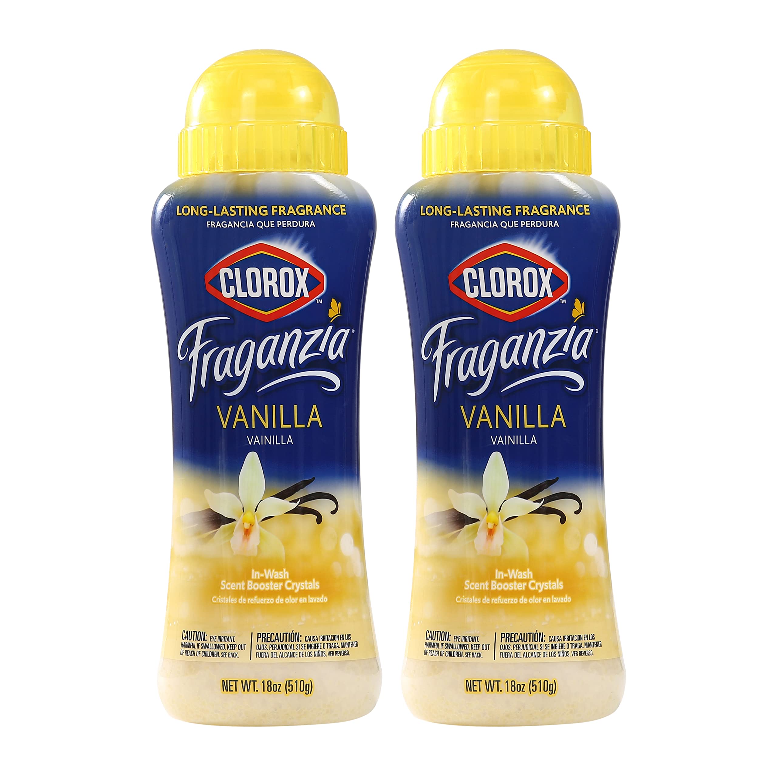 Clorox Fraganzia In-Wash Scent Booster Crystals in Vanilla Scent, 18oz Twin  Pack, Laundry Scent Booster Crystals