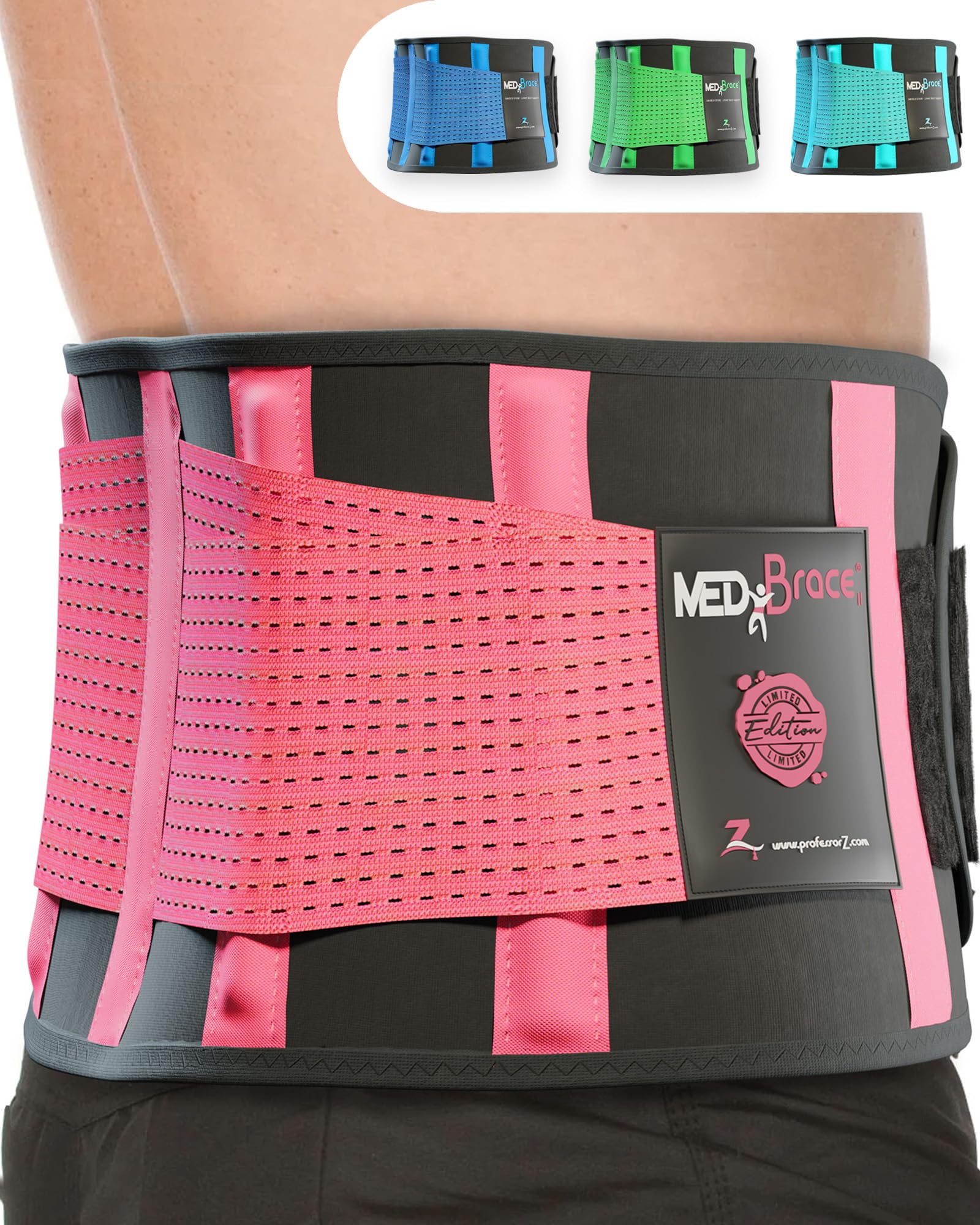 MEDiBrace Back Support Belt Back Brace for Lower Lumbar Pain