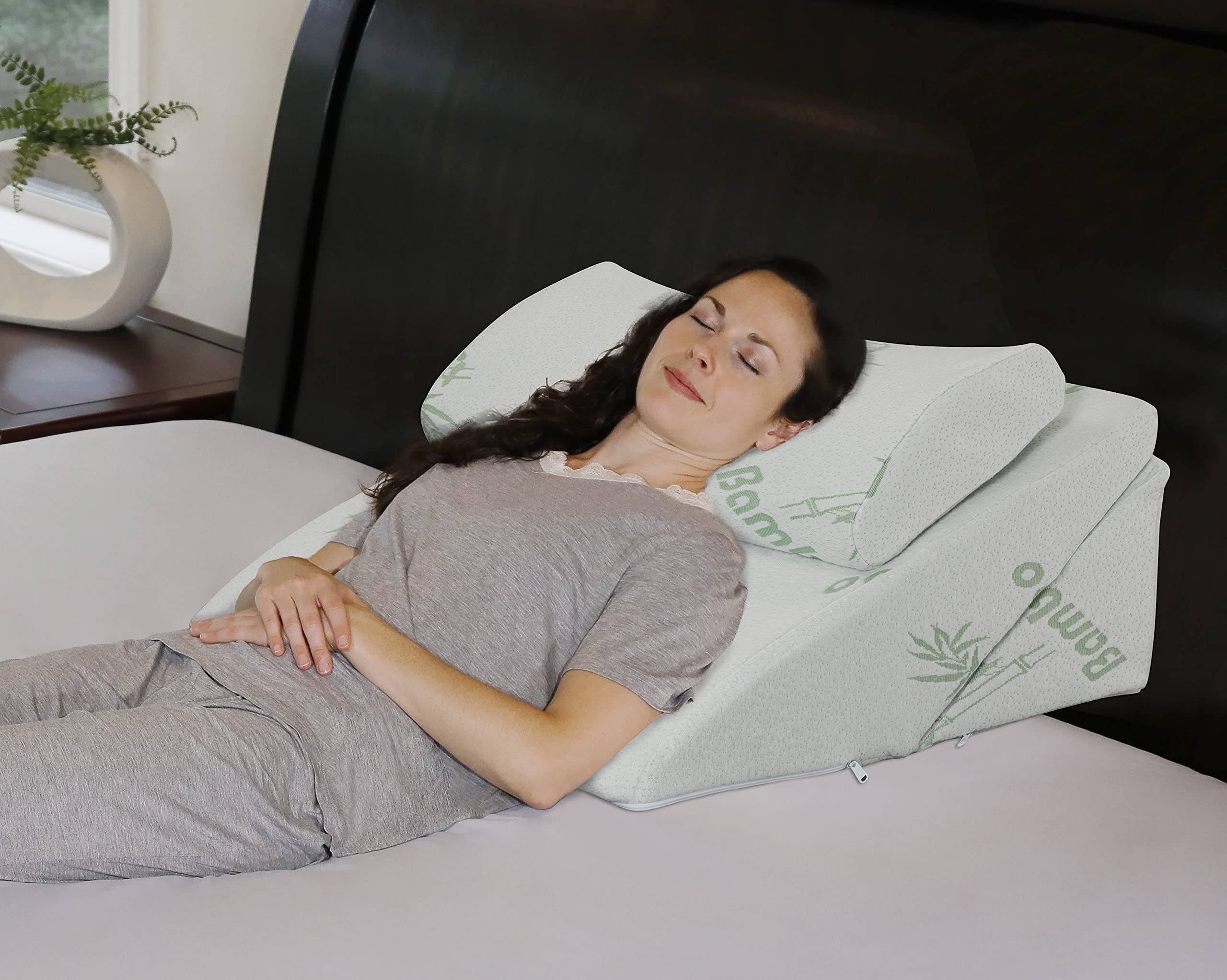 Bed Wedge Pillow, Multipurpose Adjustable Leg Support Pillow