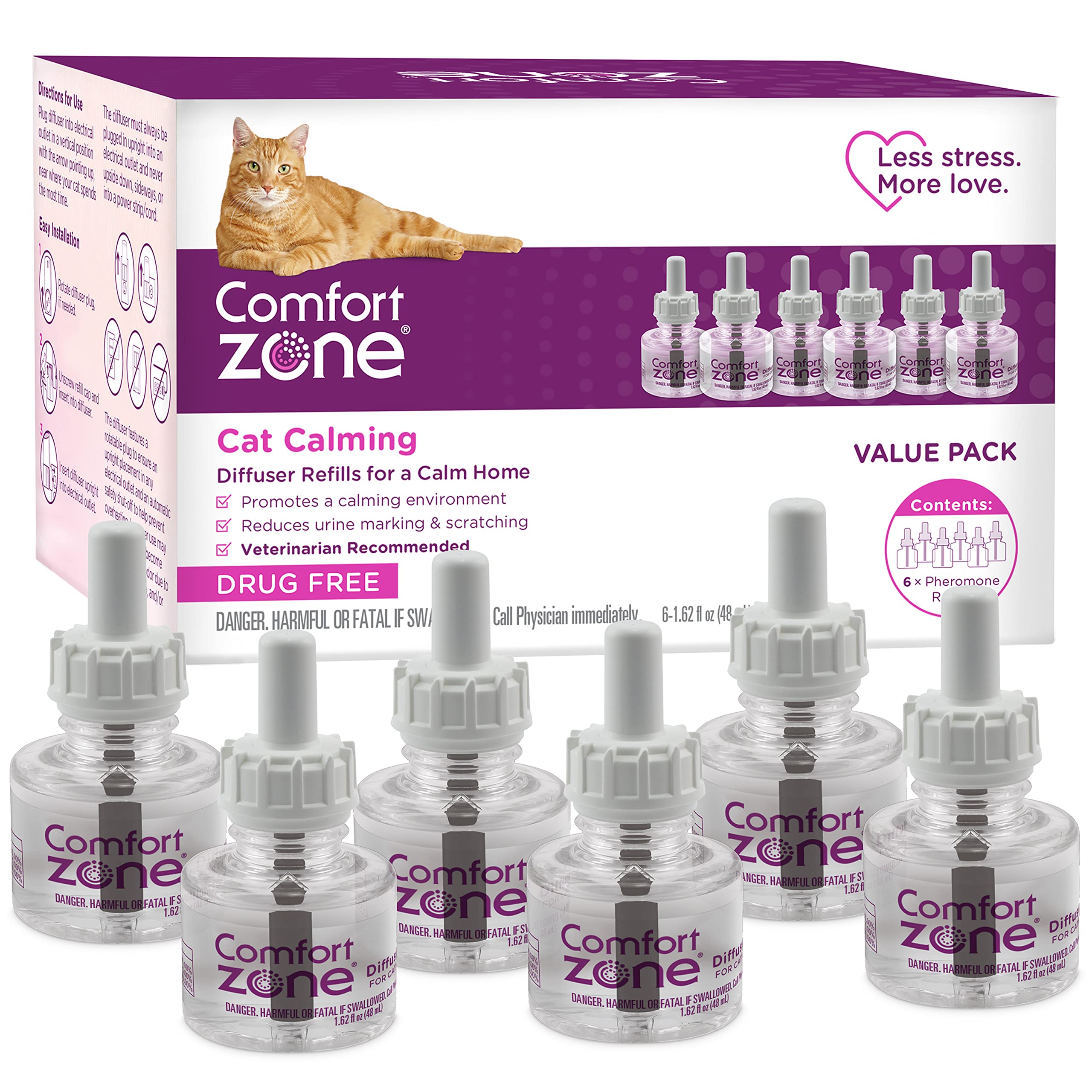 Vs Feliway Cat Calming Diffuser In Multicat Pheromone Diffuser