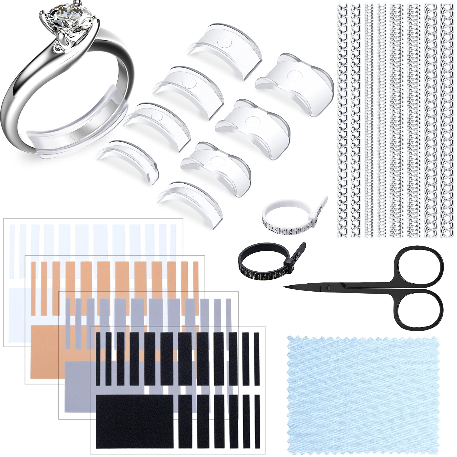 Hicarer Invisible Ring Sizer Adjuster Ring Spacer Ring Guards Ring