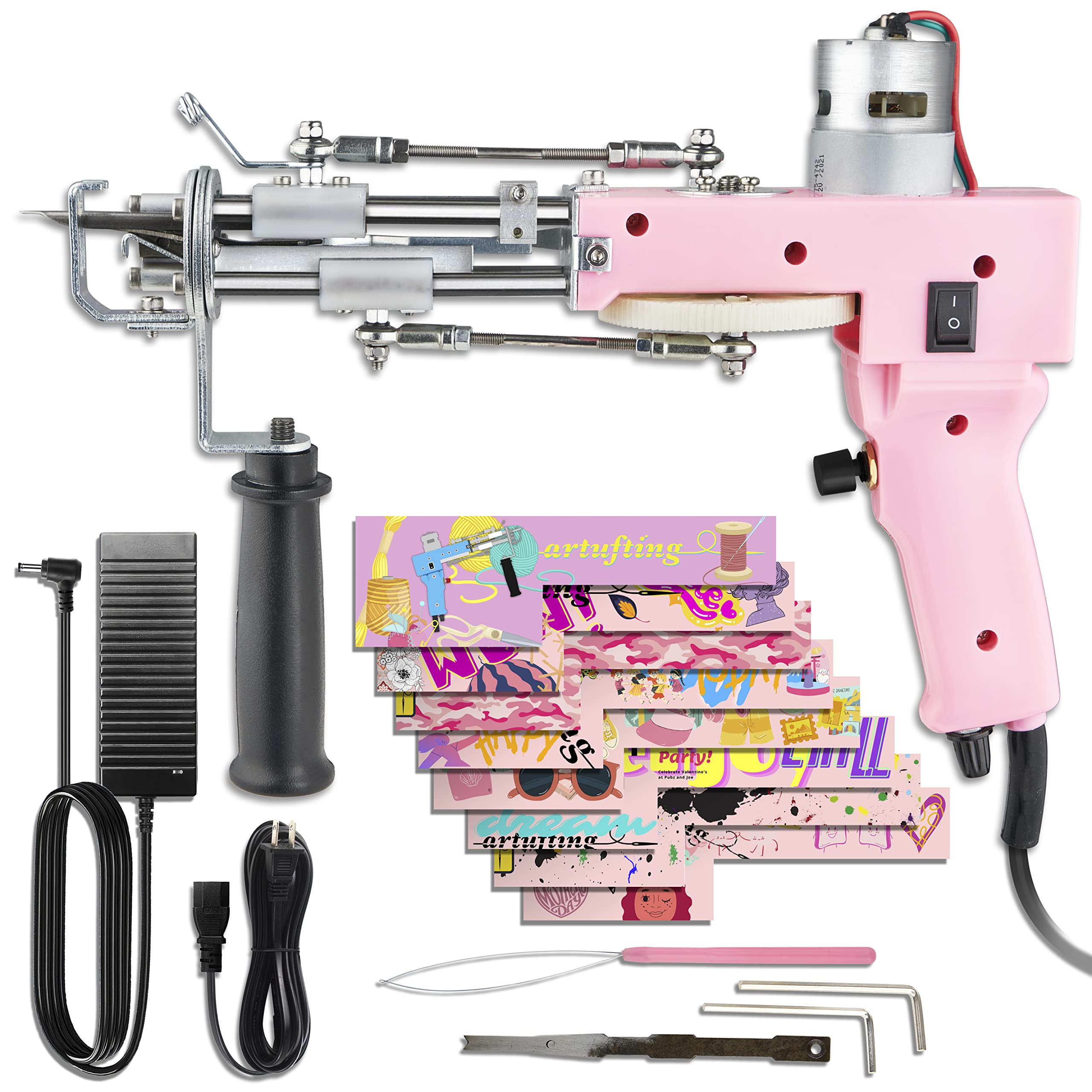 Tufting Gun 2 in 1 Cut Pile & Loop Pile. Includes 10 Tufting Gun Skin –  artufting