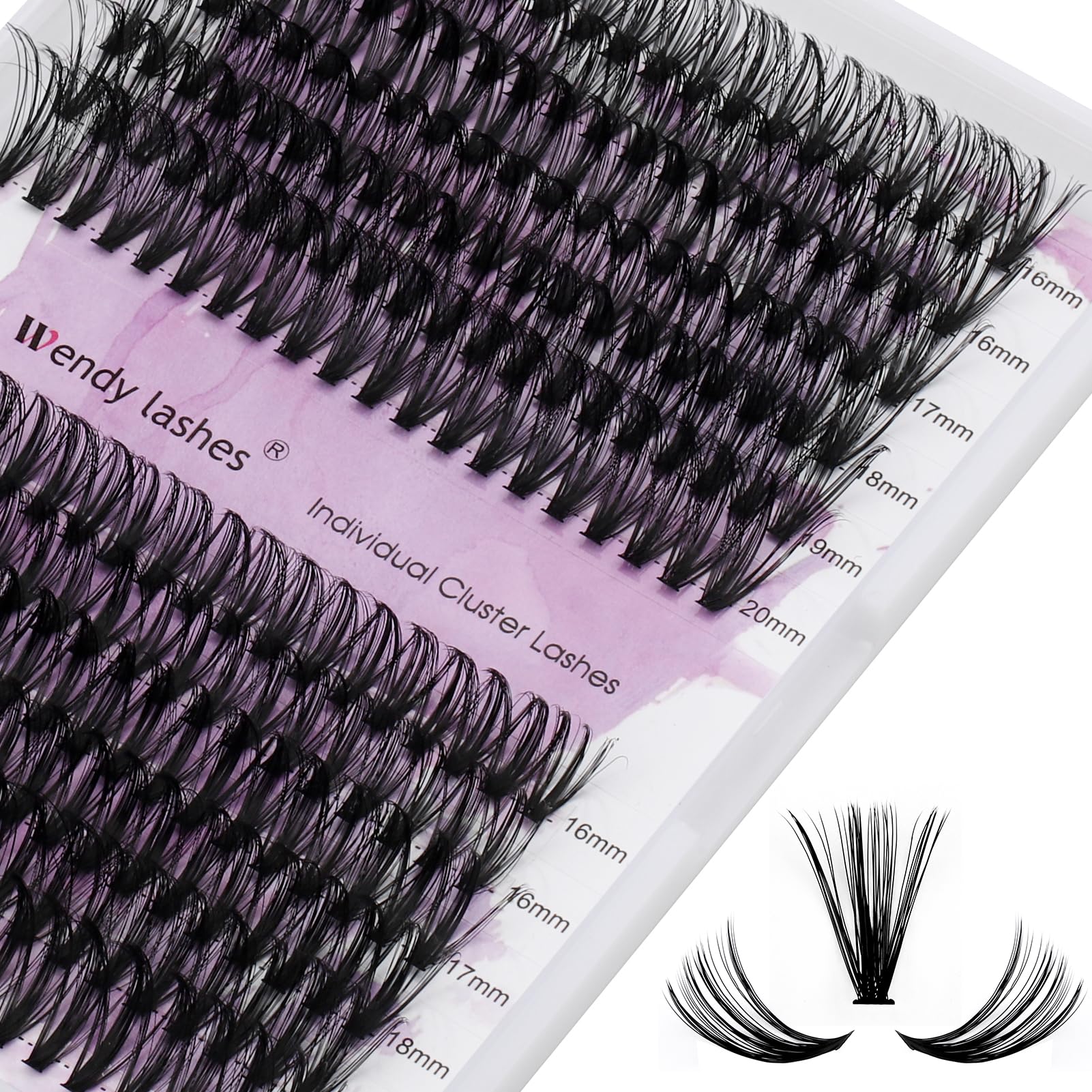 Individual Lashes 240PCS Cluster Lashes Extension C Curl 0.07mm