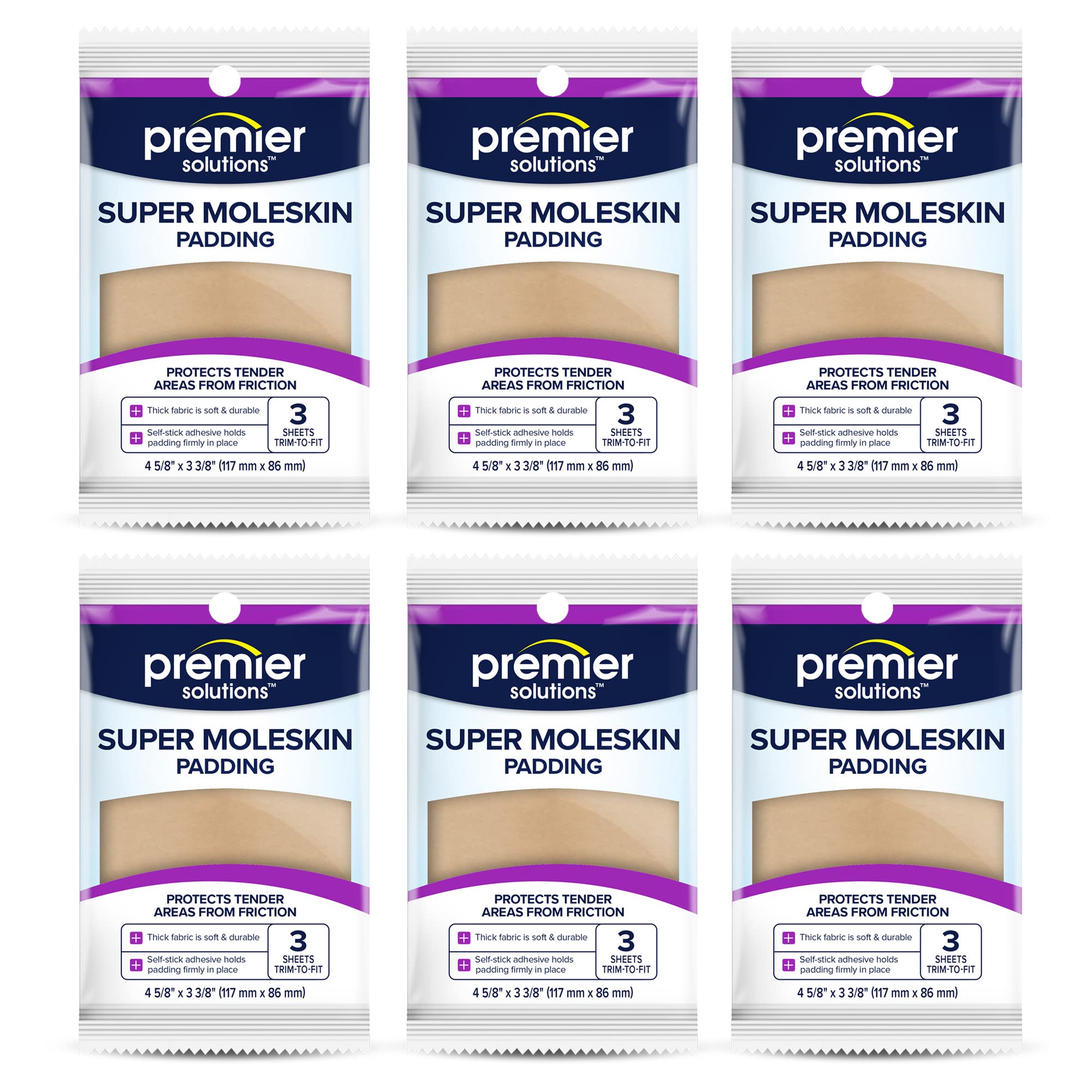 Premier Solutions Super Moleskin Padding Protects Tender Areas of The