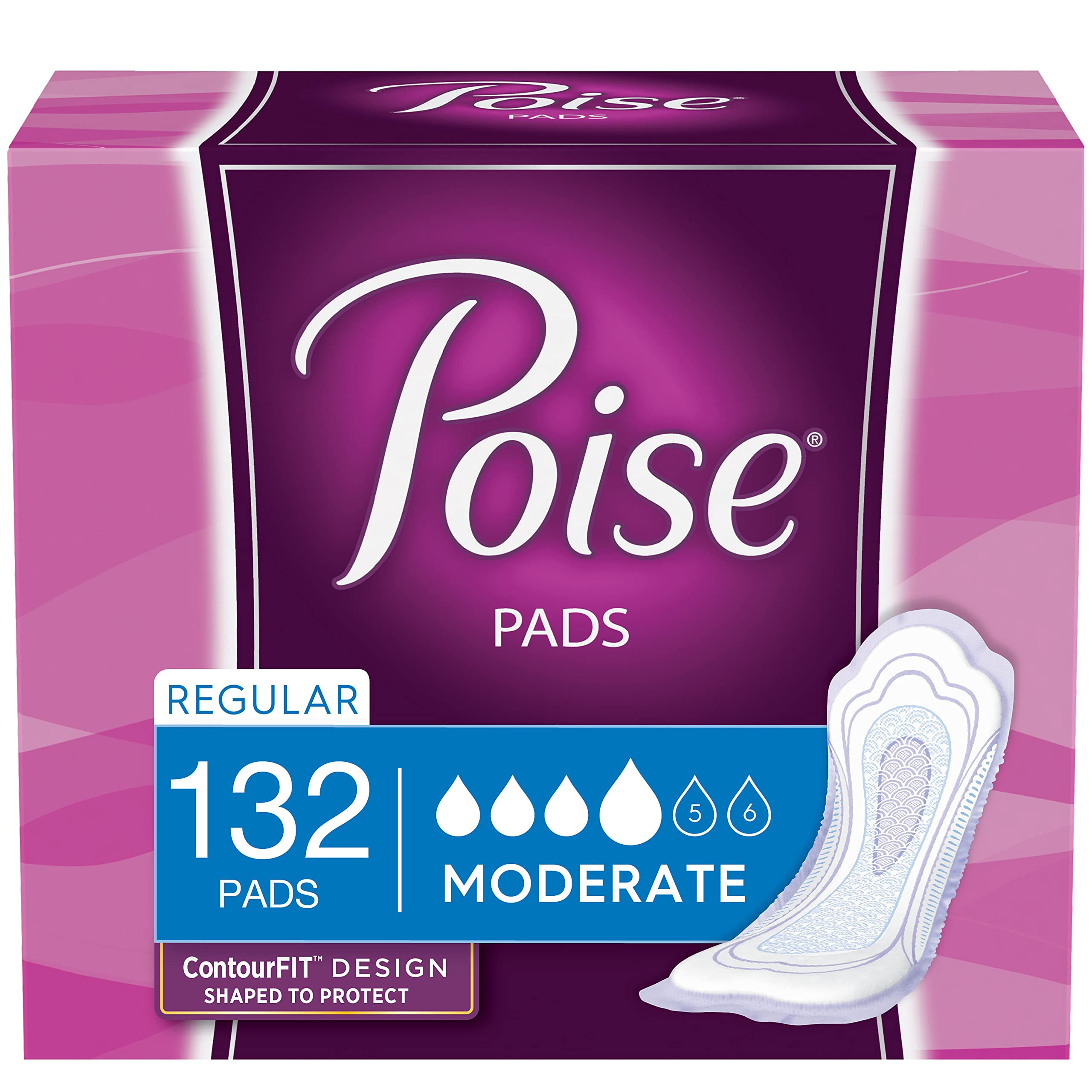 Poise Pads - Moderate Absorbency