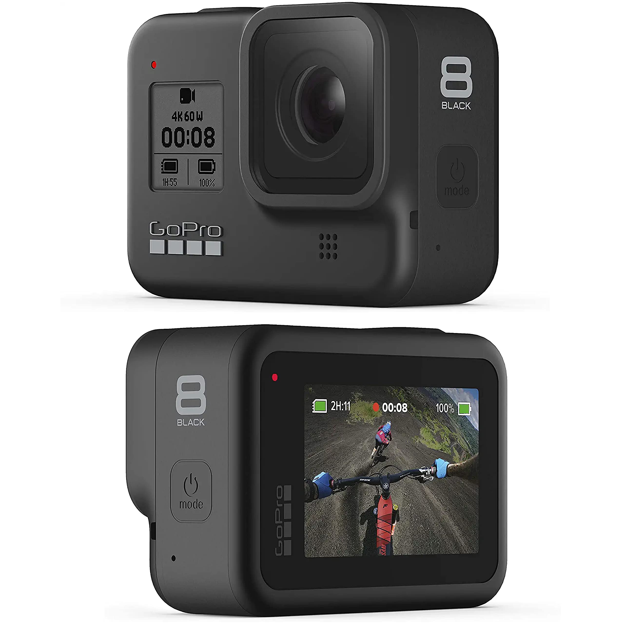 GoPro HERO8 Caméra Numérique Embarquée Étanche avec Écran Tactile, Vidéo HD  4K, Photos 12 MP, Diffusion en Direct et Stabilisation Intégrée :  : High-Tech