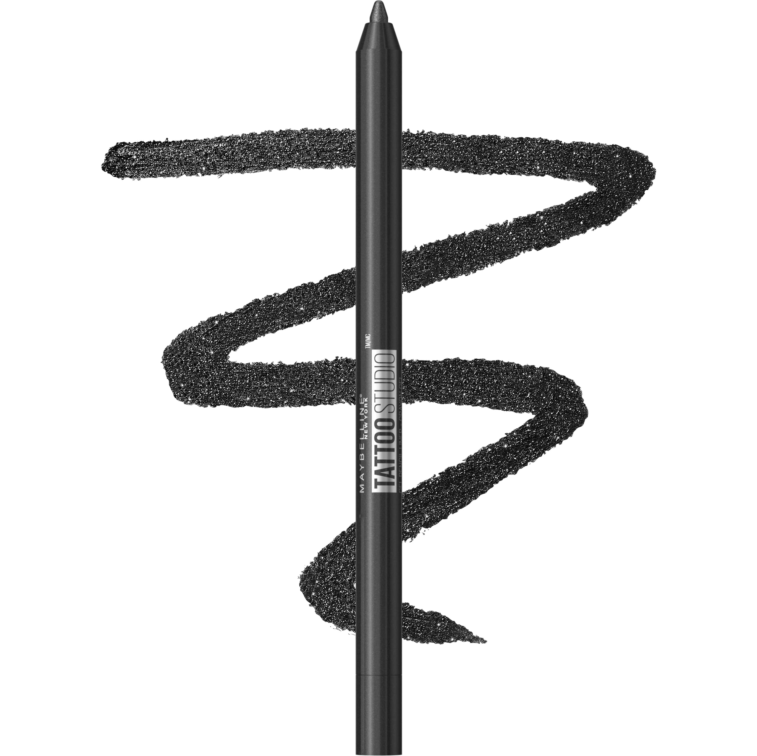Maybelline New York Tattoo Studio Long-Lasting Sharpenable Eyeliner Pencil  Glide on Smooth Gel Pigments with 36 Hour Wear Waterproof Metallic Nights  0.04 oz | Mascara