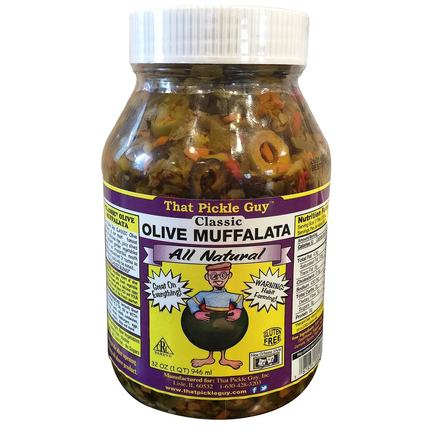 That Pickle Guy Classic Olive Muffalata Mix 32 Oz Jar