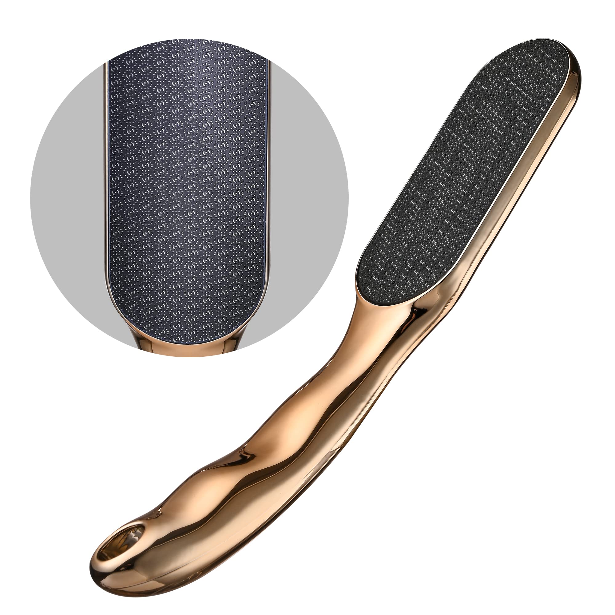  Foot Scrubber Foot File Two Side Dead Skin Callus Remover for  Feet Professional Stainless Steel Heel Scraper Pedicure Tools for Wet and  Dry Feet,Brown : Beauty & Personal Care