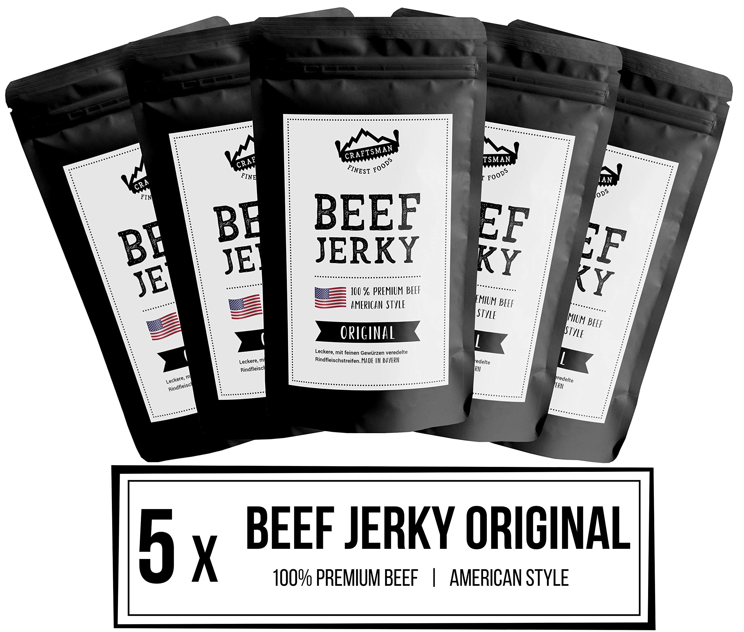 Craftsman Beef Jerky Original 250g Premium 100 Beef Snack from