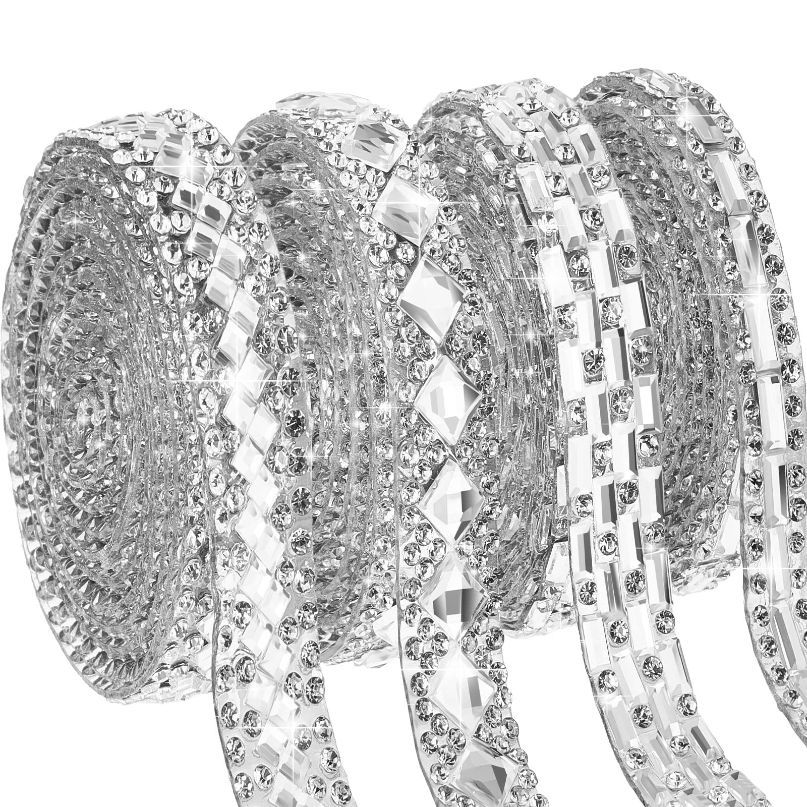 Narrow Diamond Wrap (Simulated Rhinestone Ribbon)