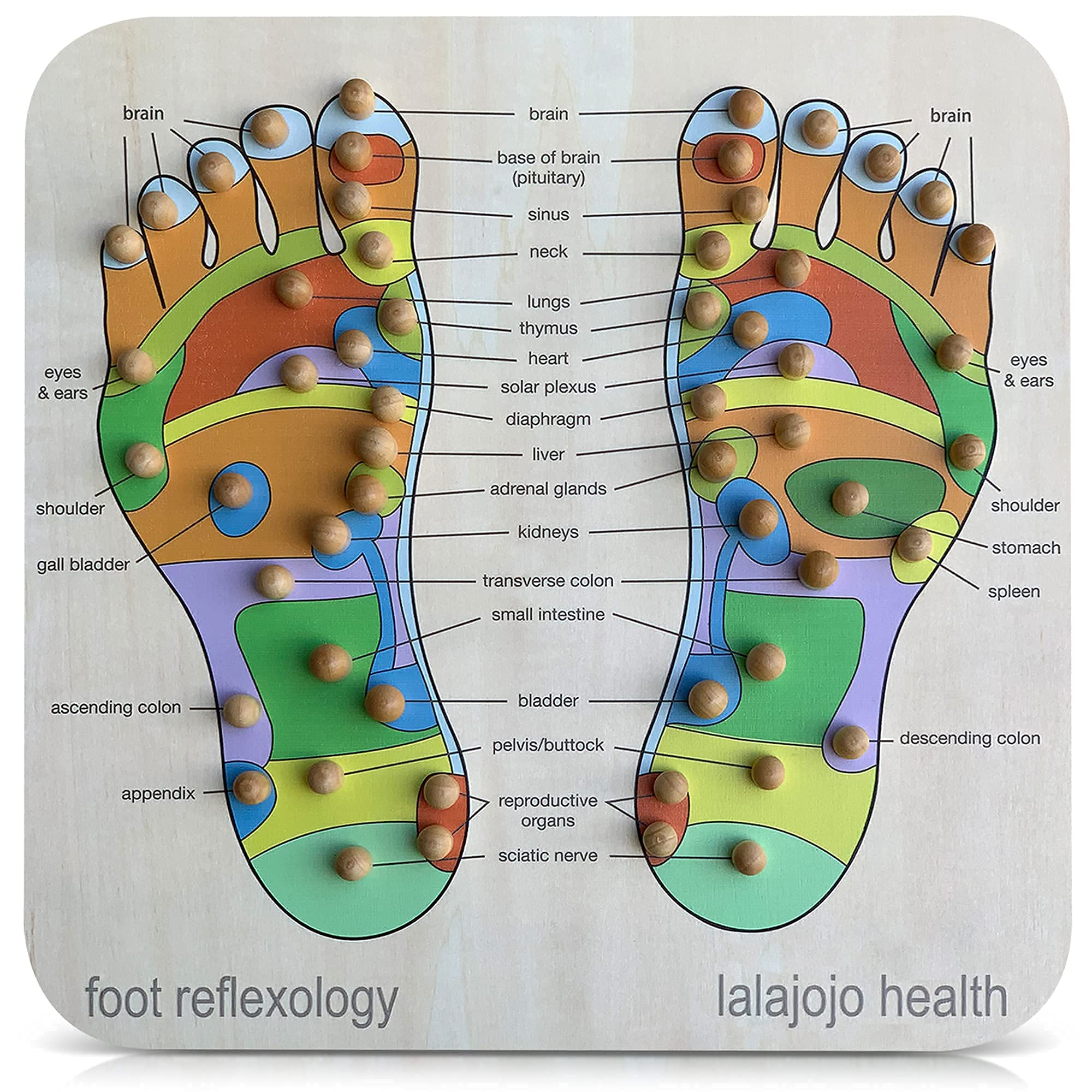 Hand Crafted Foot Massager And Reflexology Tool For Pain Relief 