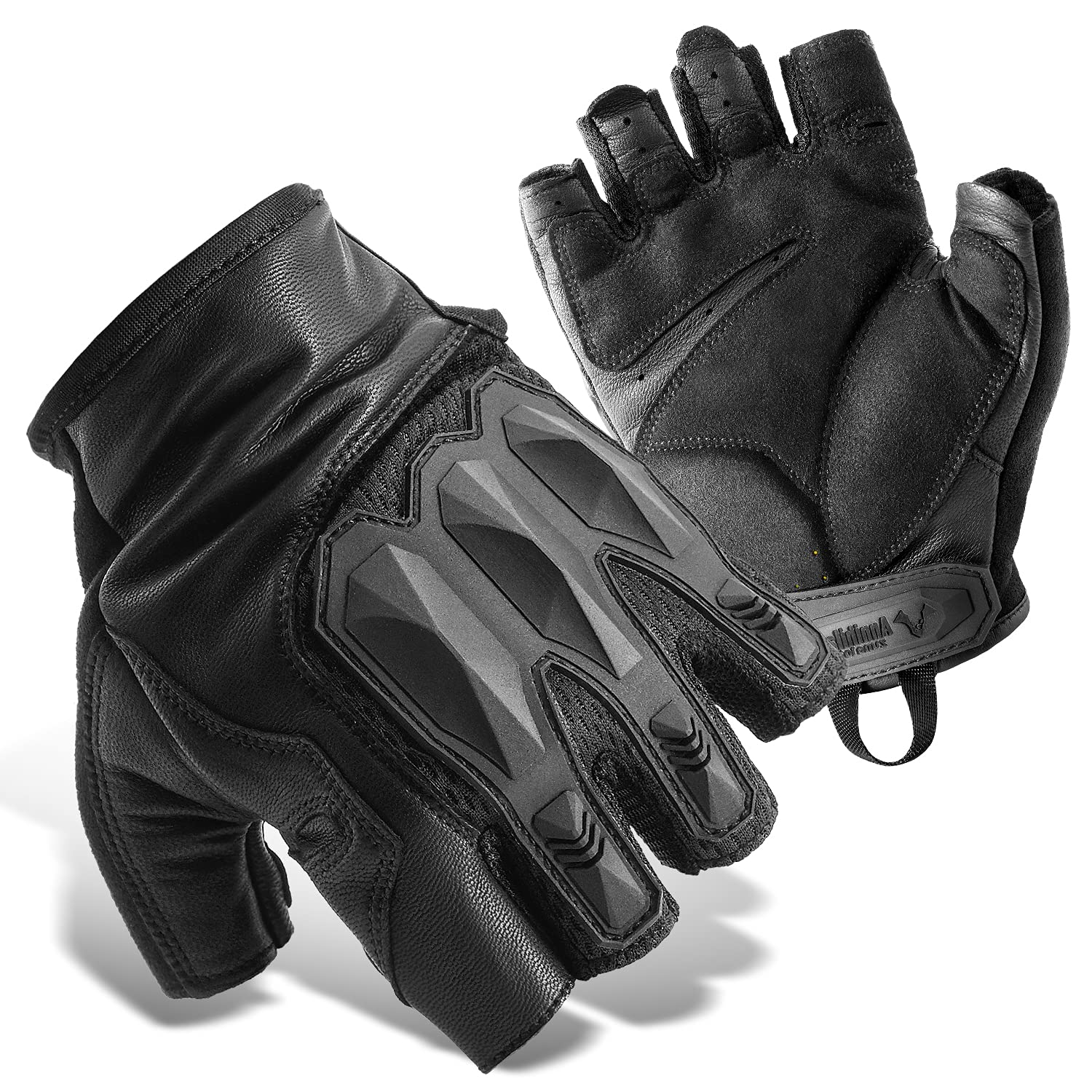 Zune Lotoo Full Finger Tactical Gloves,Touchscreen Motorcycle Gloves High  Dexterity,TPR Impact Protection,EVA Palm Padding for Shooting Paintball  Airsoft Work (Black) Fingerless Small