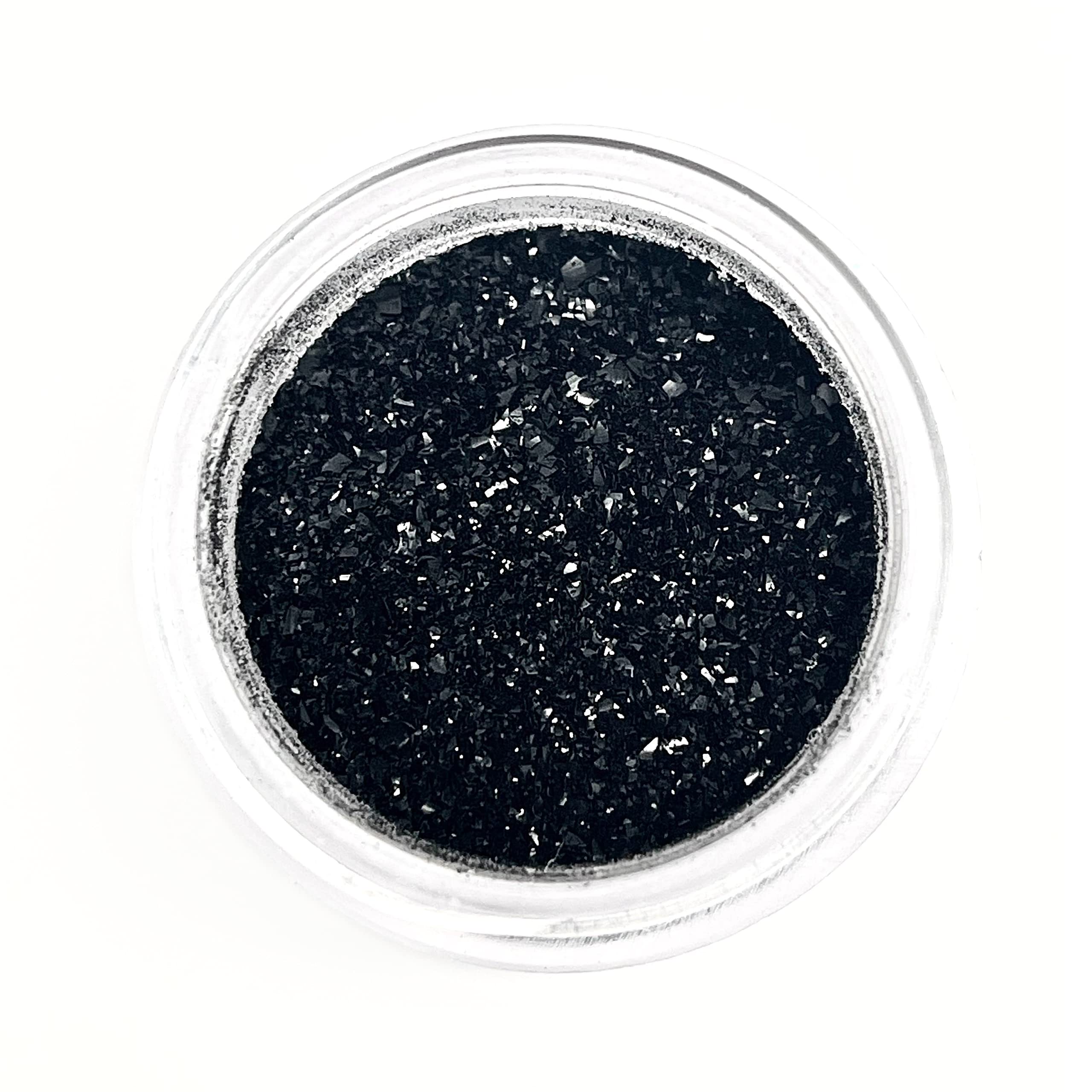 MIDNIGHT BLACK Luxury Edible Cake Glitter 5 grams - Vegan, Kosher - cakes,  cupcakes, fondant, decorating, cake pops