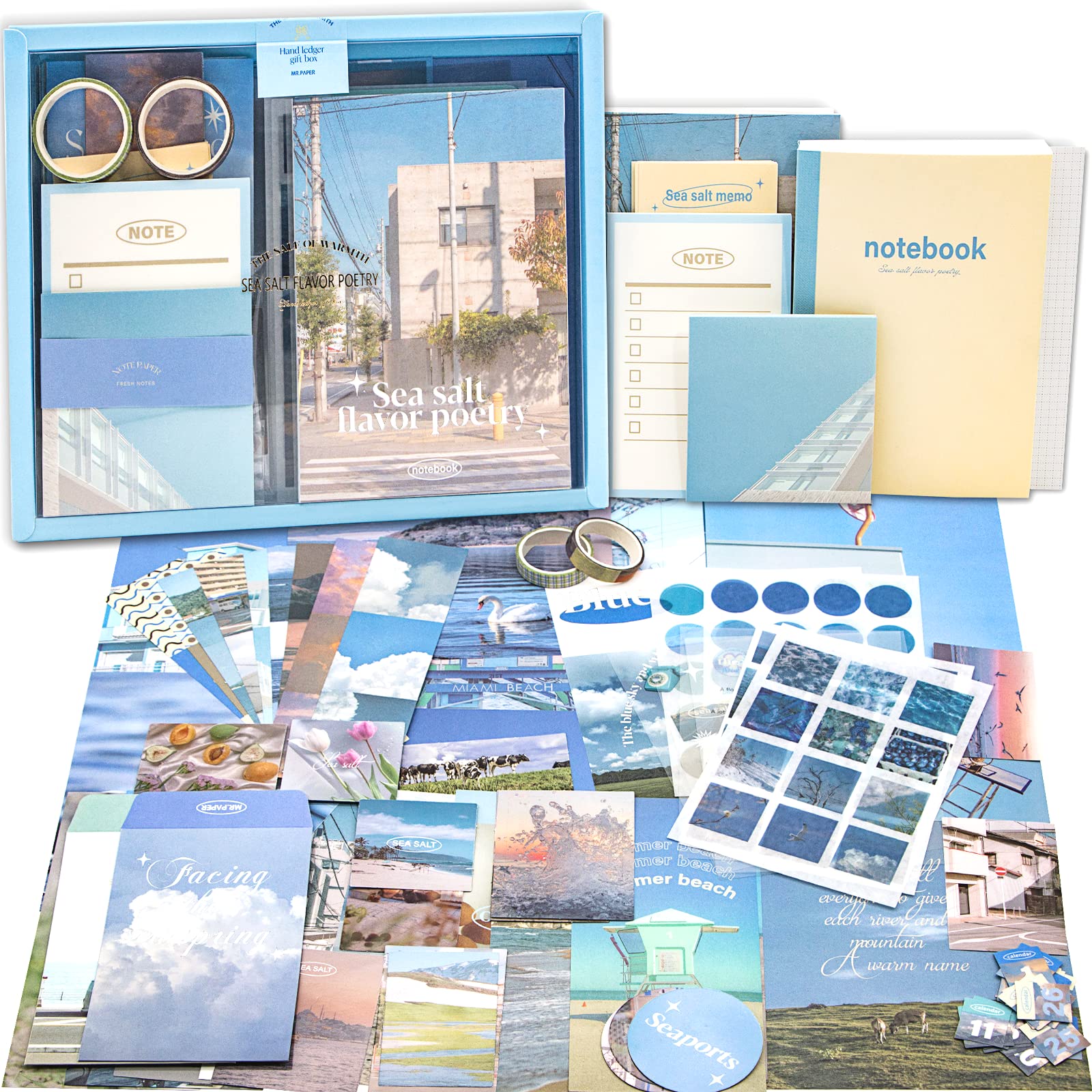 Scrapbook Album Kit Blue Navy - Gift Set