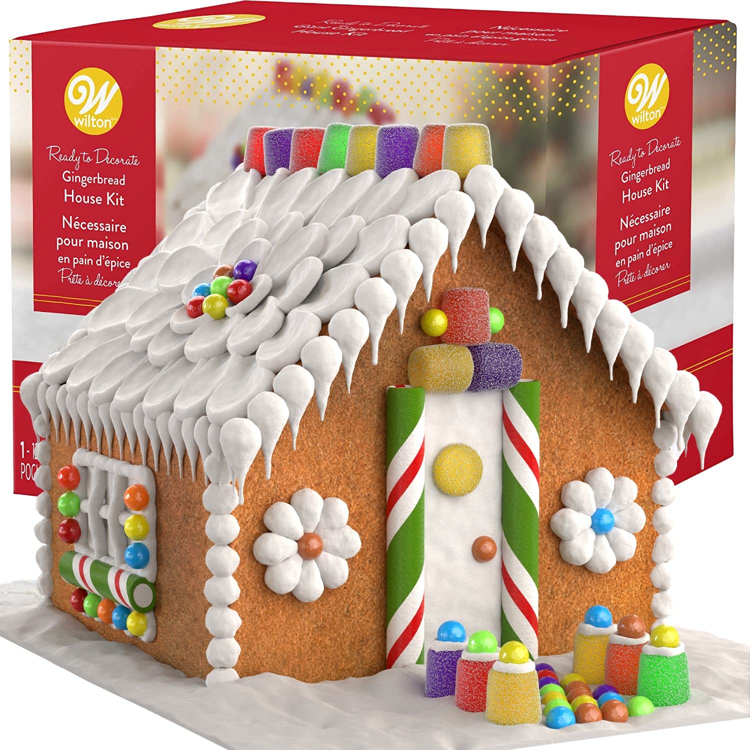 Gingerbread House Kit, Pre-Baked & Pre-Assembled BIG Traditional