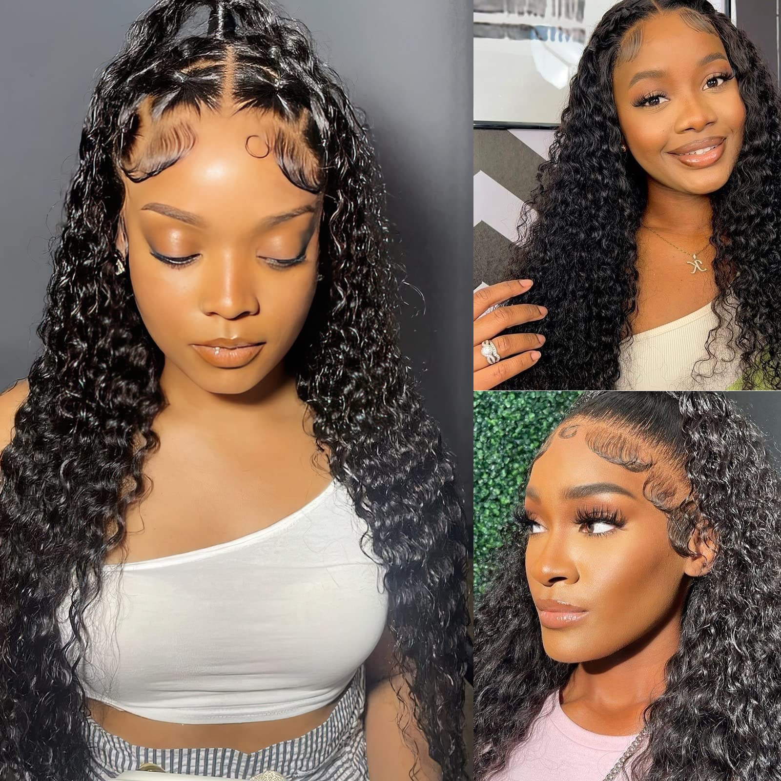Edwad 13x4 Water Wave Lace Front Wigs Wet And Wavy Lace Front Wigs