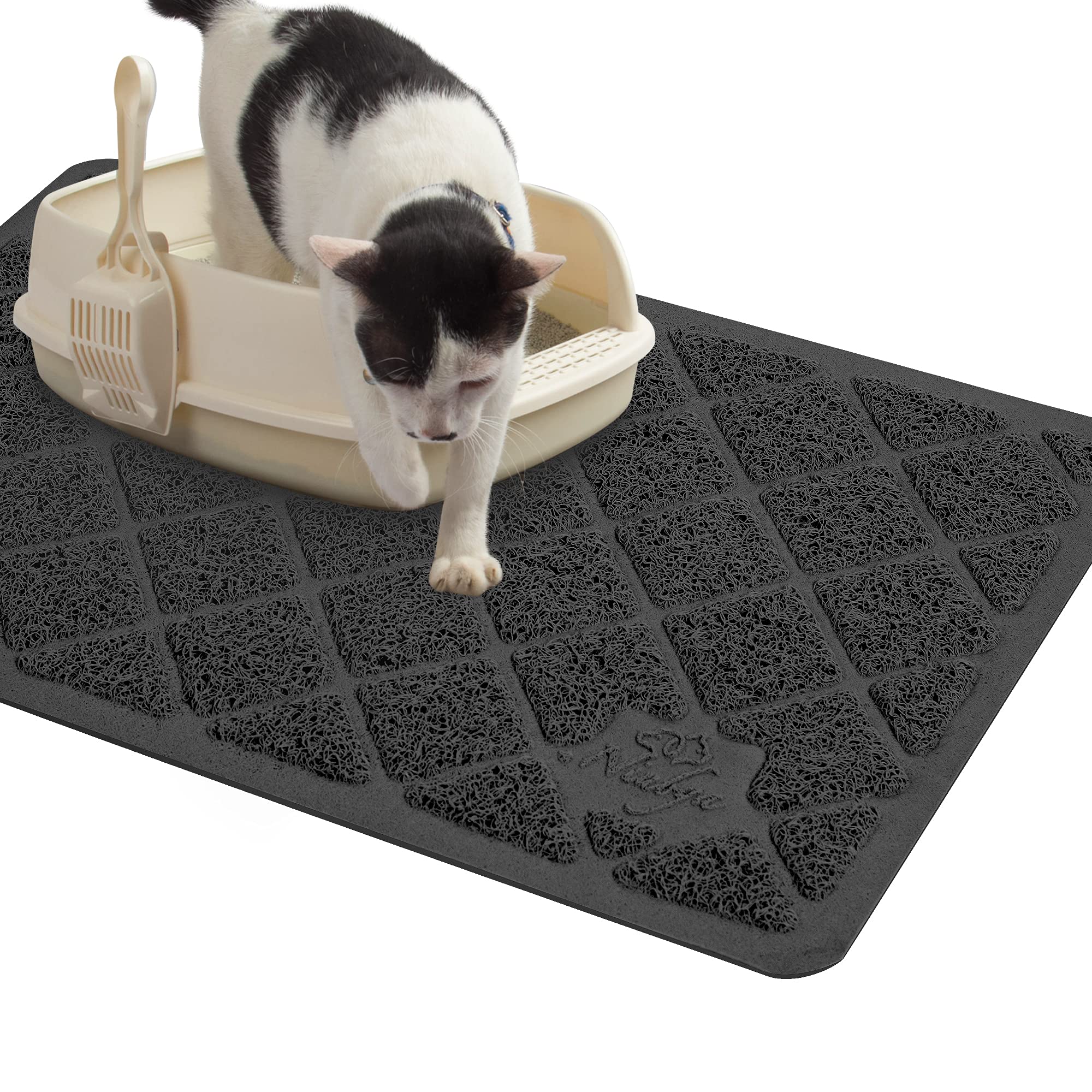 Niubya Premium Cat Litter Mat, Litter Box Mat with Non-slip and