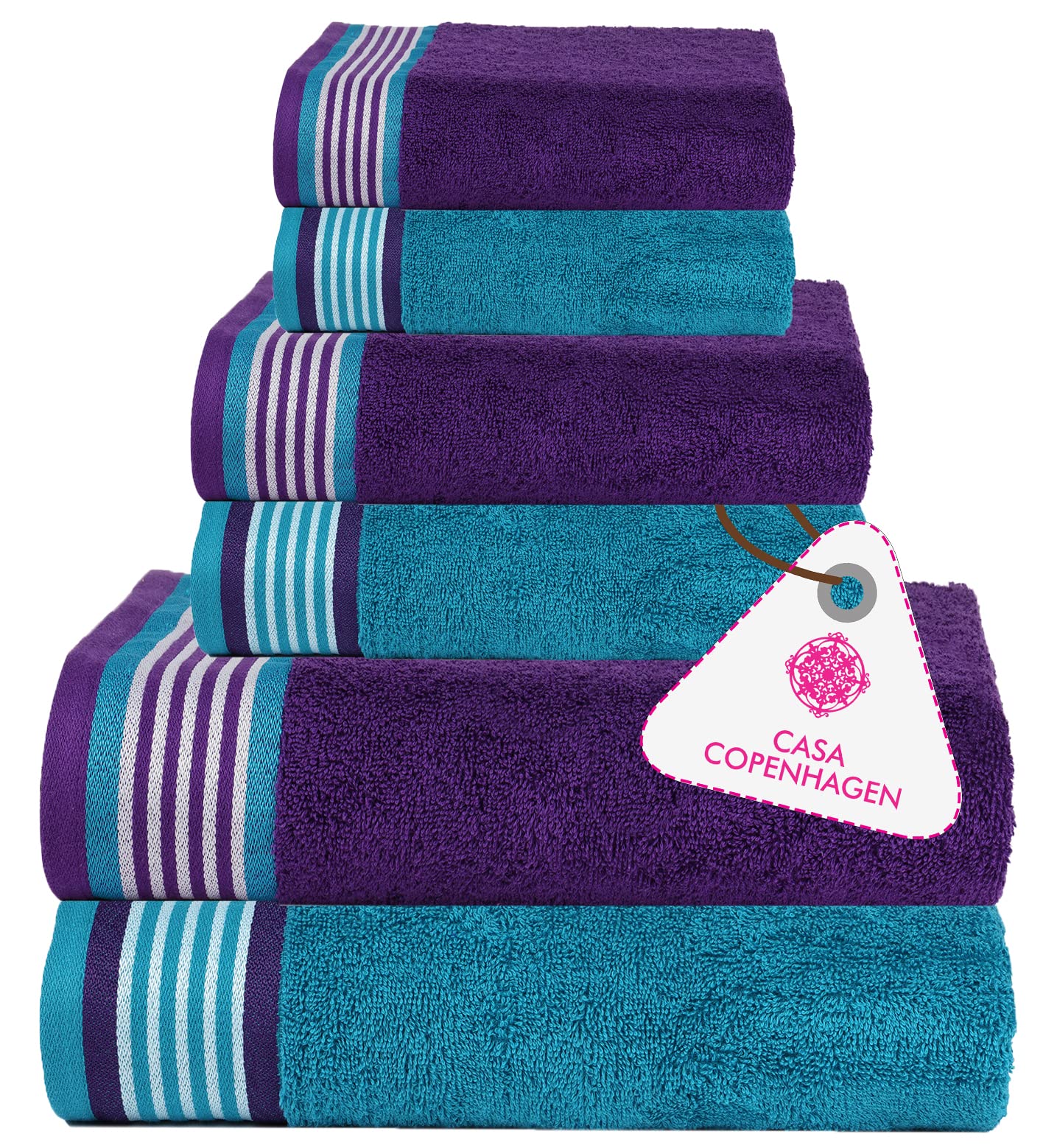 Set of 6 Turkish Kitchen Towels Cotton Dish Towel Absorbent -  Denmark