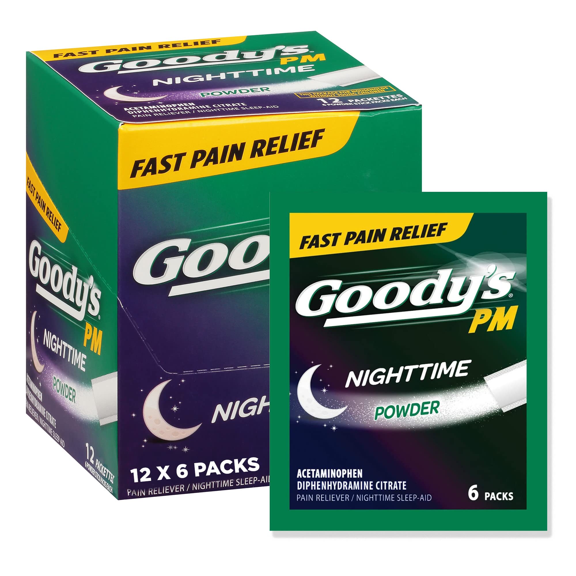 Goody's Back and Body Pain Relief Powder, 24 Powder Sticks