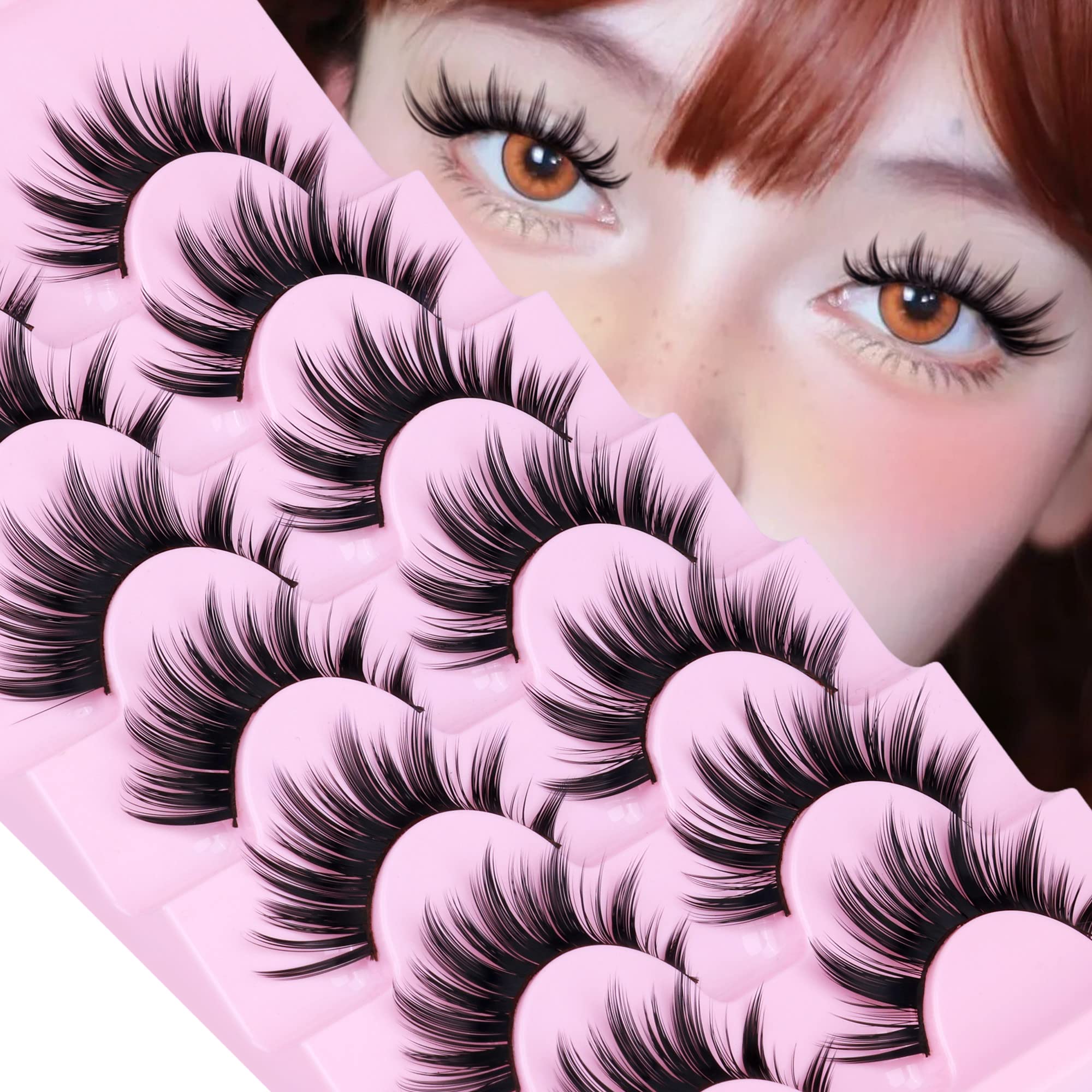 Manga Lashes Natural Look False Eyelashes Manhua Anime Cosplay