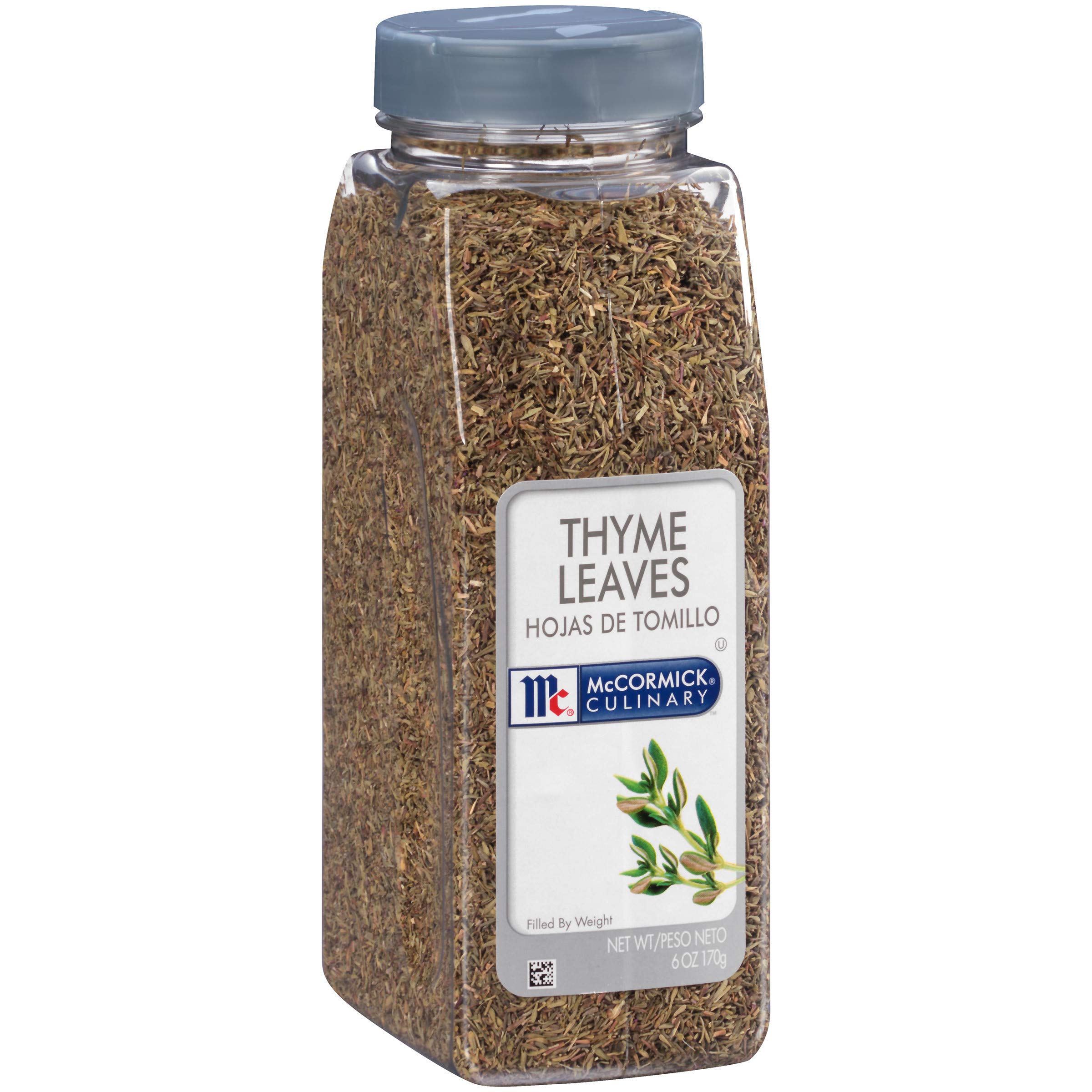 McCormick Culinary Thyme Leaves, 6 oz - One 6 Ounce Container of Dried  Thyme Leaves, Perfect for Soups, Meat and Seafood Entrees 6 Ounce (Pack of  1)