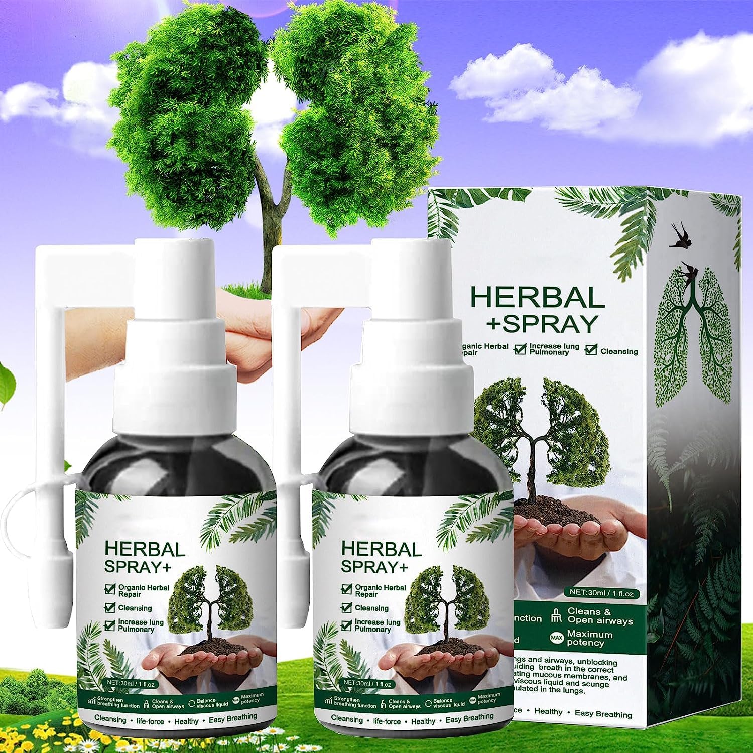 Herbal Detox Spray Cleansing Lung