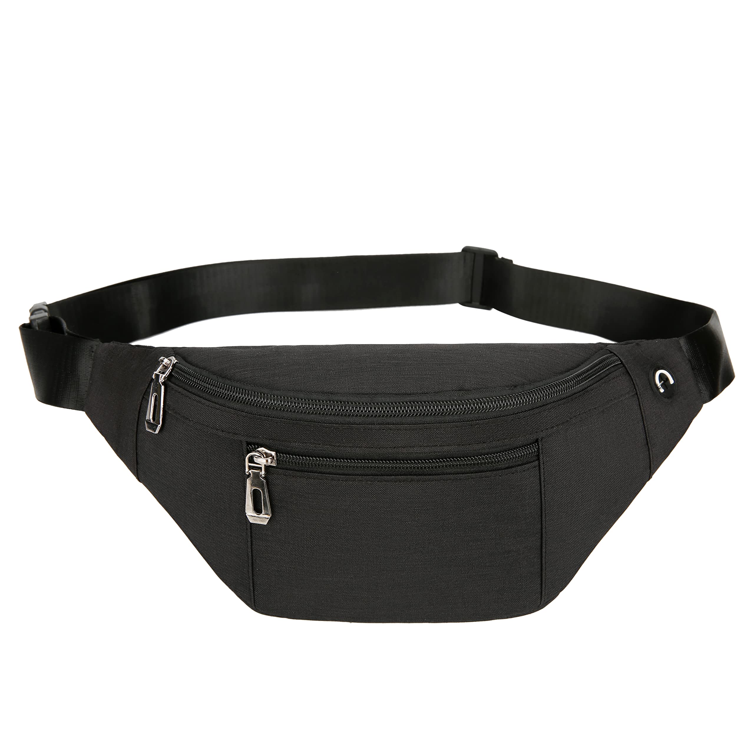 Fanny Pack for Women Men Belt Bag Fashion Chest Waist Packs Hip Bumbags for  Outdoors Shopping Workout Traveling Hiking (Black)