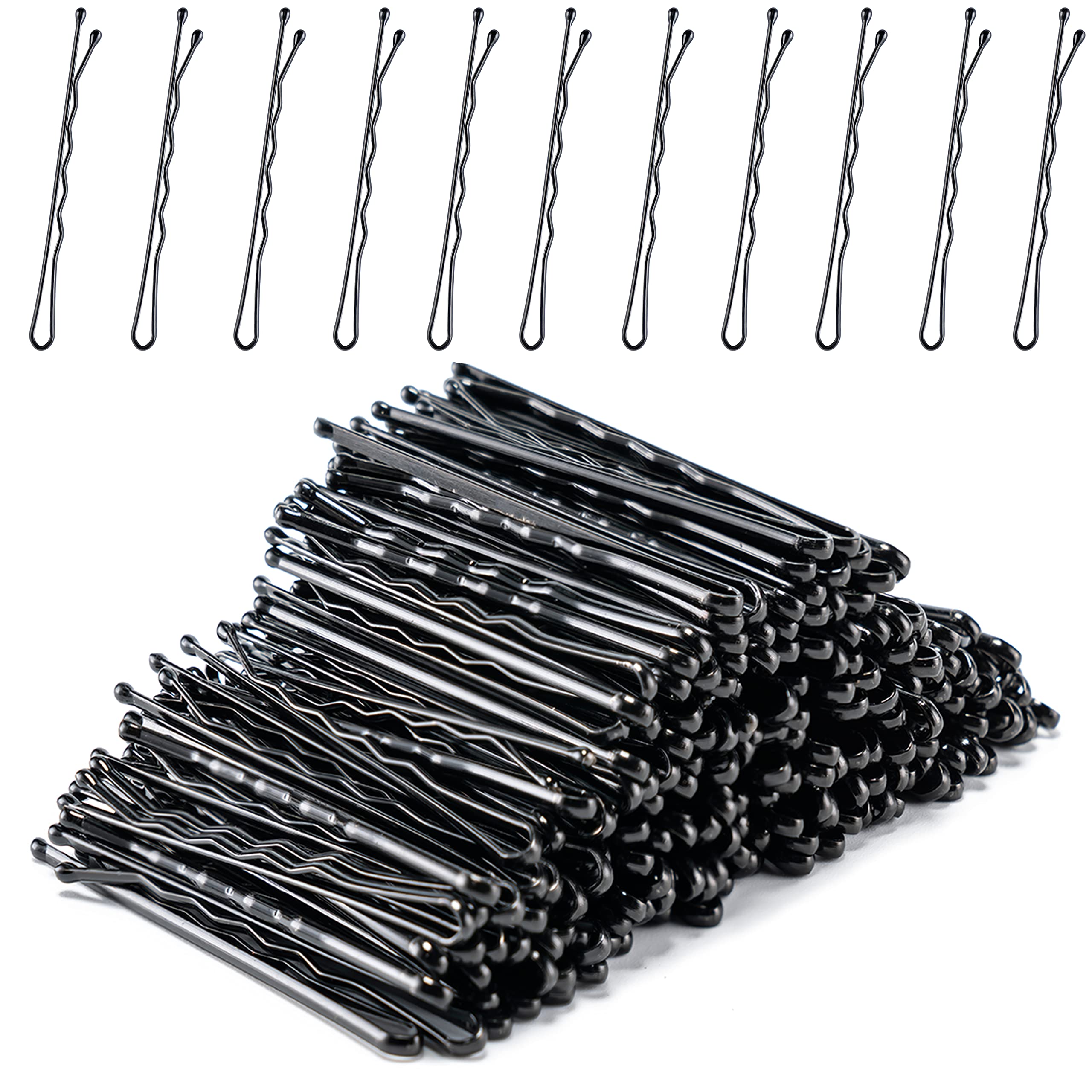 200 Pcs Bobby Pins 2 Inch Hair Pins Kit Black Bobby Pins for Hair U Hair  Pins for Women Girls Lady Girls Kids Hair Pin with Storage Box Invisible