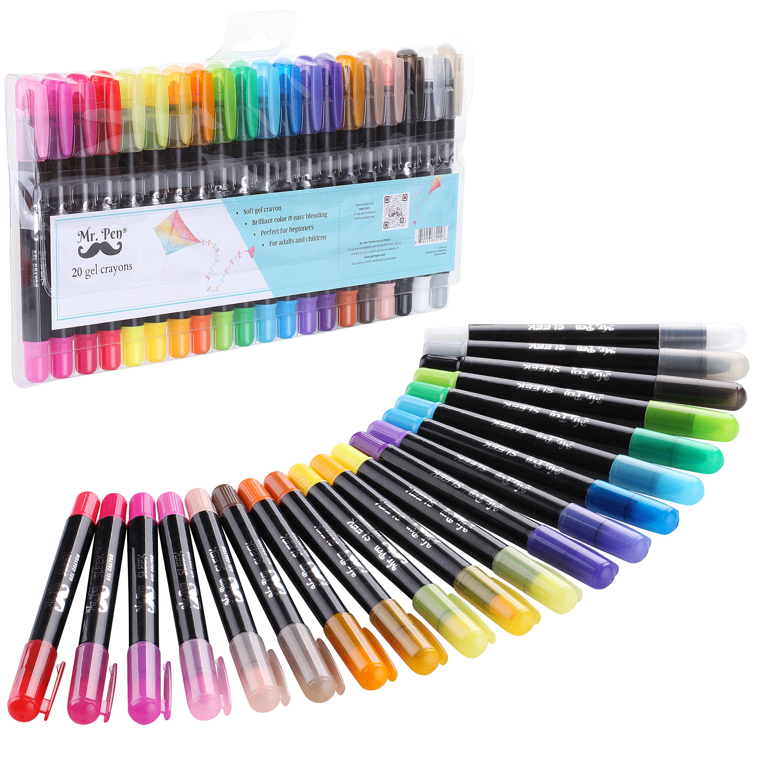 Creative Inspirations Silky Water-Soluble Gel Crayons - Professional Gel  Crayons for All Ages (3+ Years & Up), Artists, Scrapbooking, Travel, &  More!