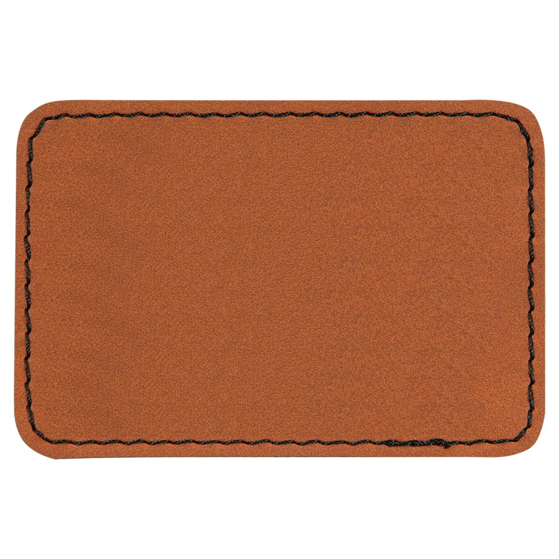 Rectangle Laserable Leatherette Patch with Adhesive, Blank Hat Patches,  Glowforge Laser Supplies, Faux Leather, 10 Pack, Rawhide 3.5 x 2.5 Rawhide
