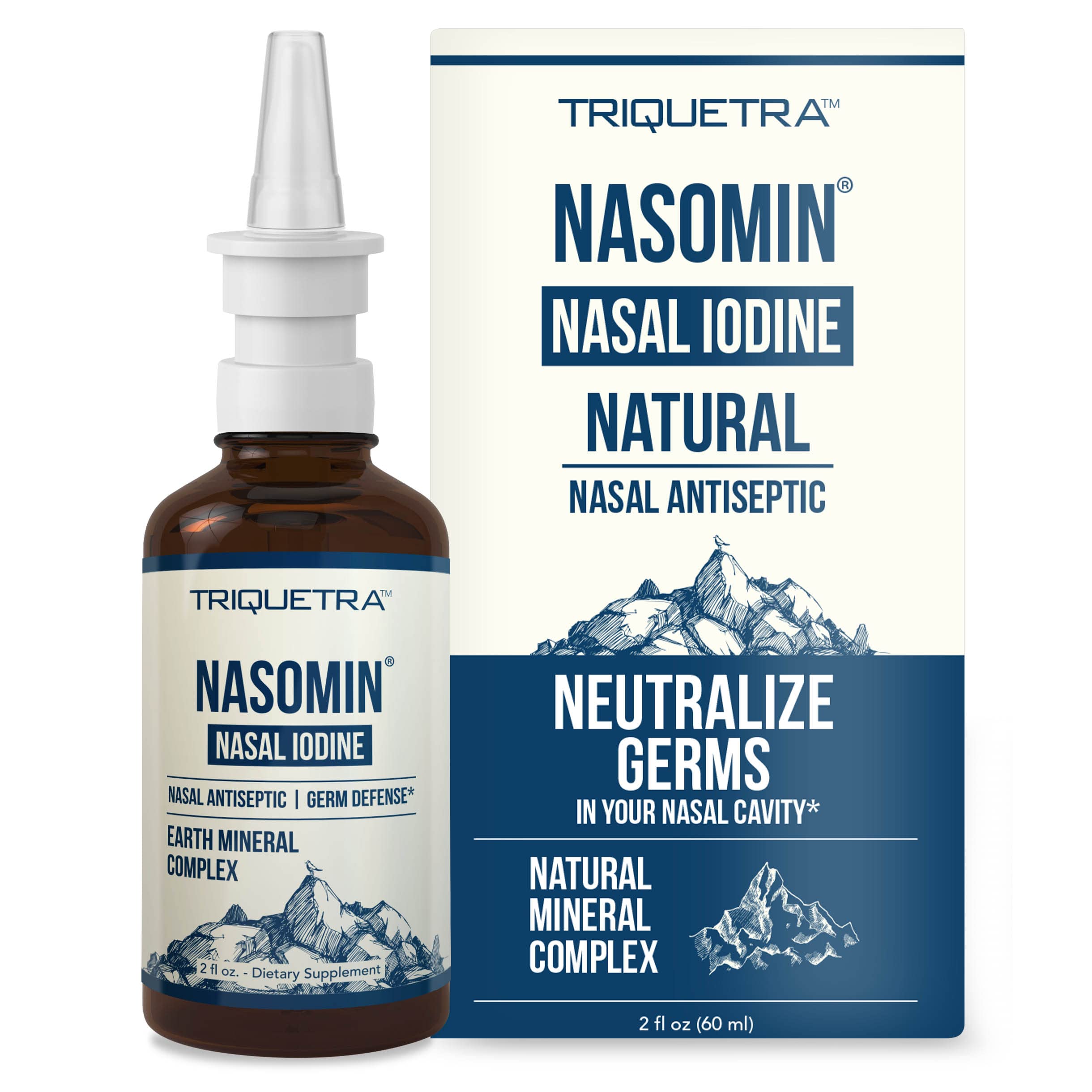 Nasomin Nasal Iodine Antiseptic Germ Defense for Nose Iodine