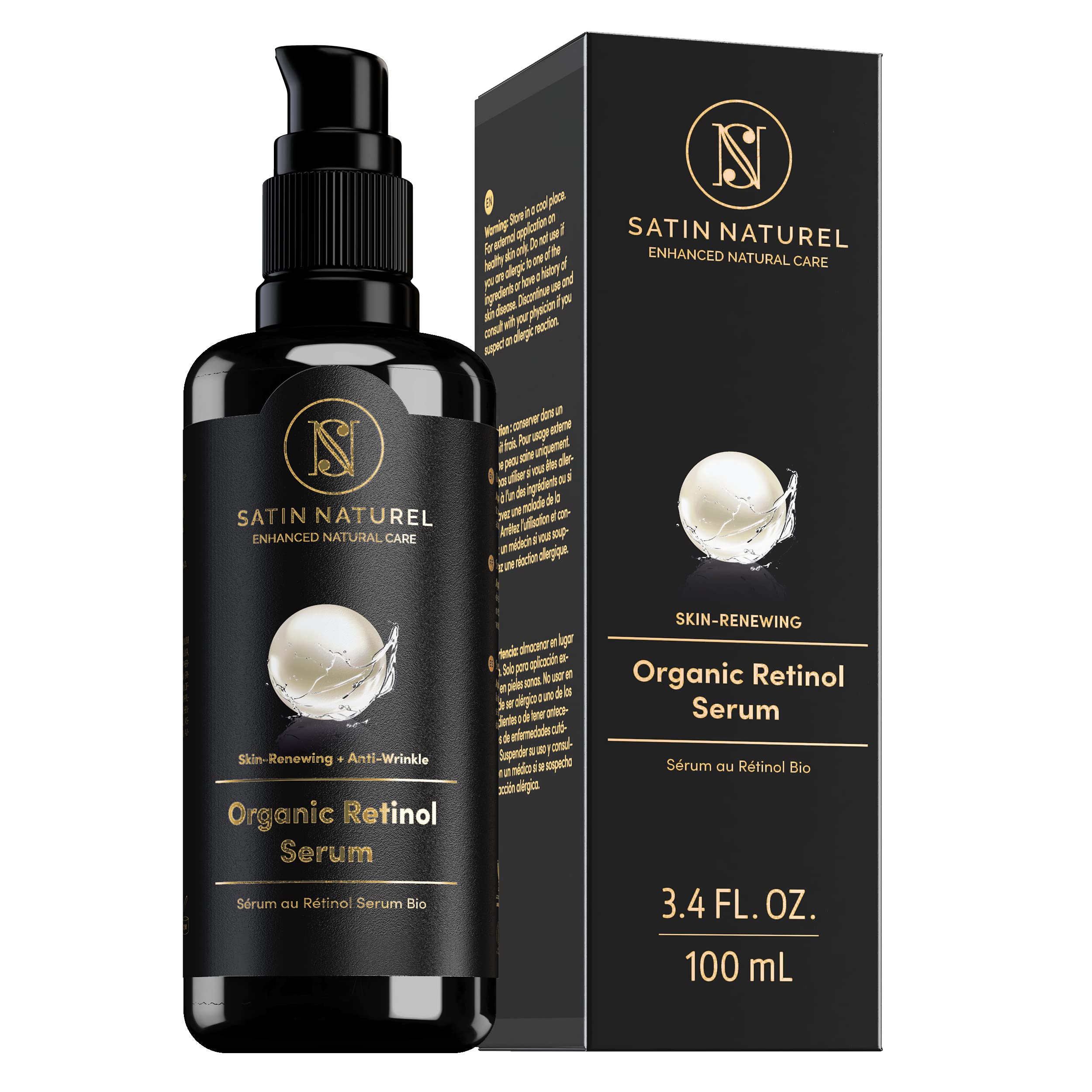 Organic Vitamin A,C,E Serum for Face 100 ml – with Hyaluronic Acid