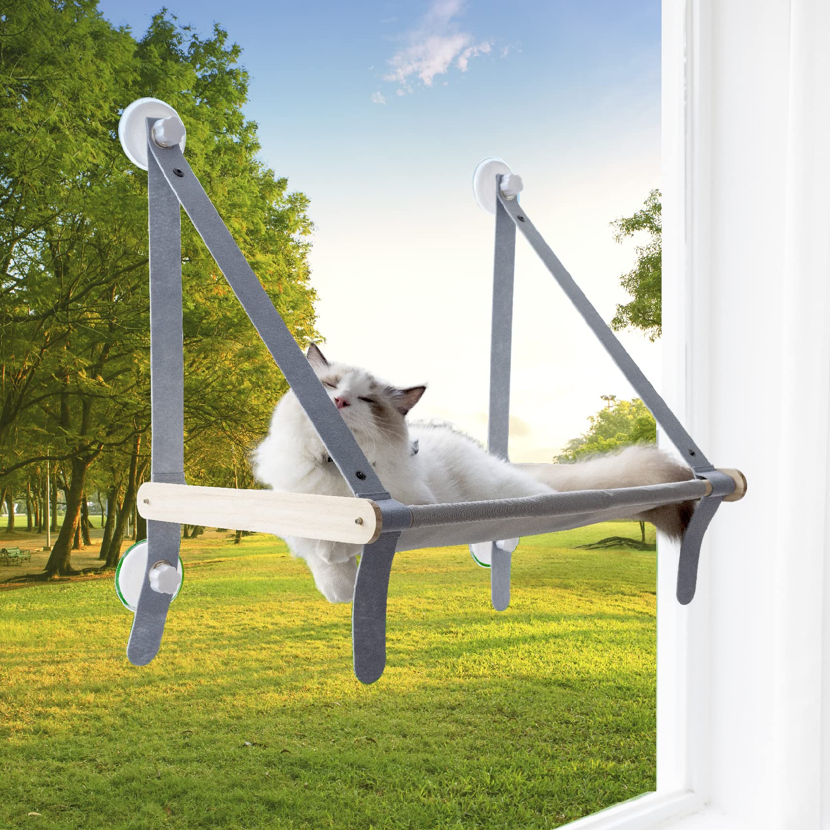 Cat Window Perch,Cat Hammock Window Seat,Collapsible Cat Perch Bed,Cat  Hammock for Window Load