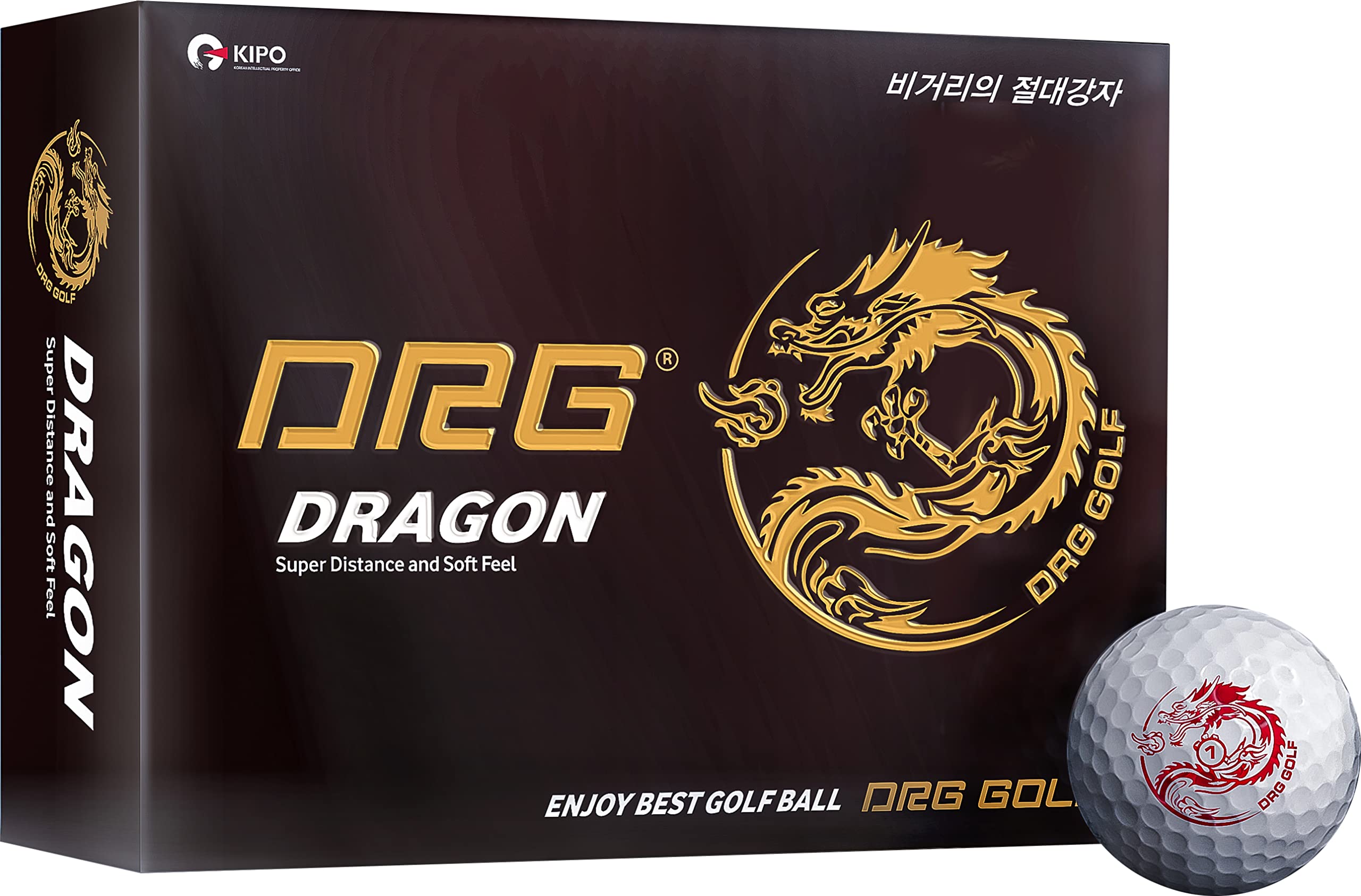 DRG Dragon Super Distance Golf Balls 2-Piece Golf Ball (12 Balls)