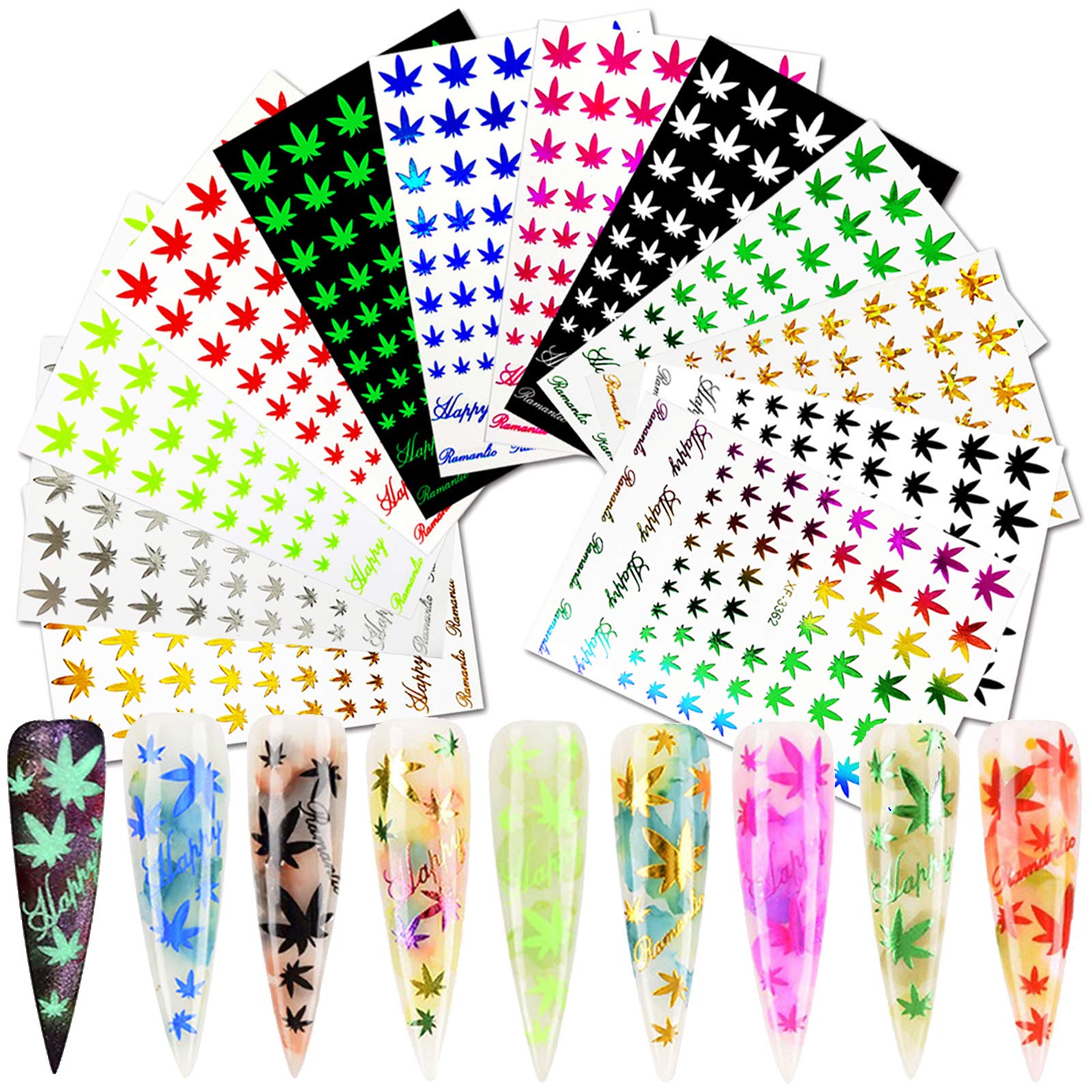  MAIOUSU STORE 4770pcs, 120 Sheets 4 Designs Nail Art