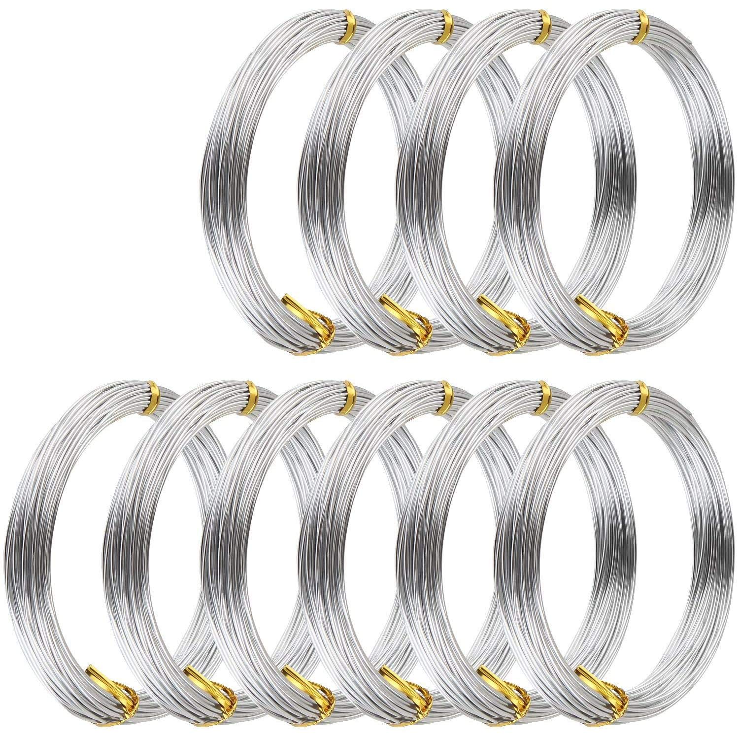 1m DIY Silver Alloy Wire Crafts Braided Metal Material Diameter Tools  0.4-1.6mm