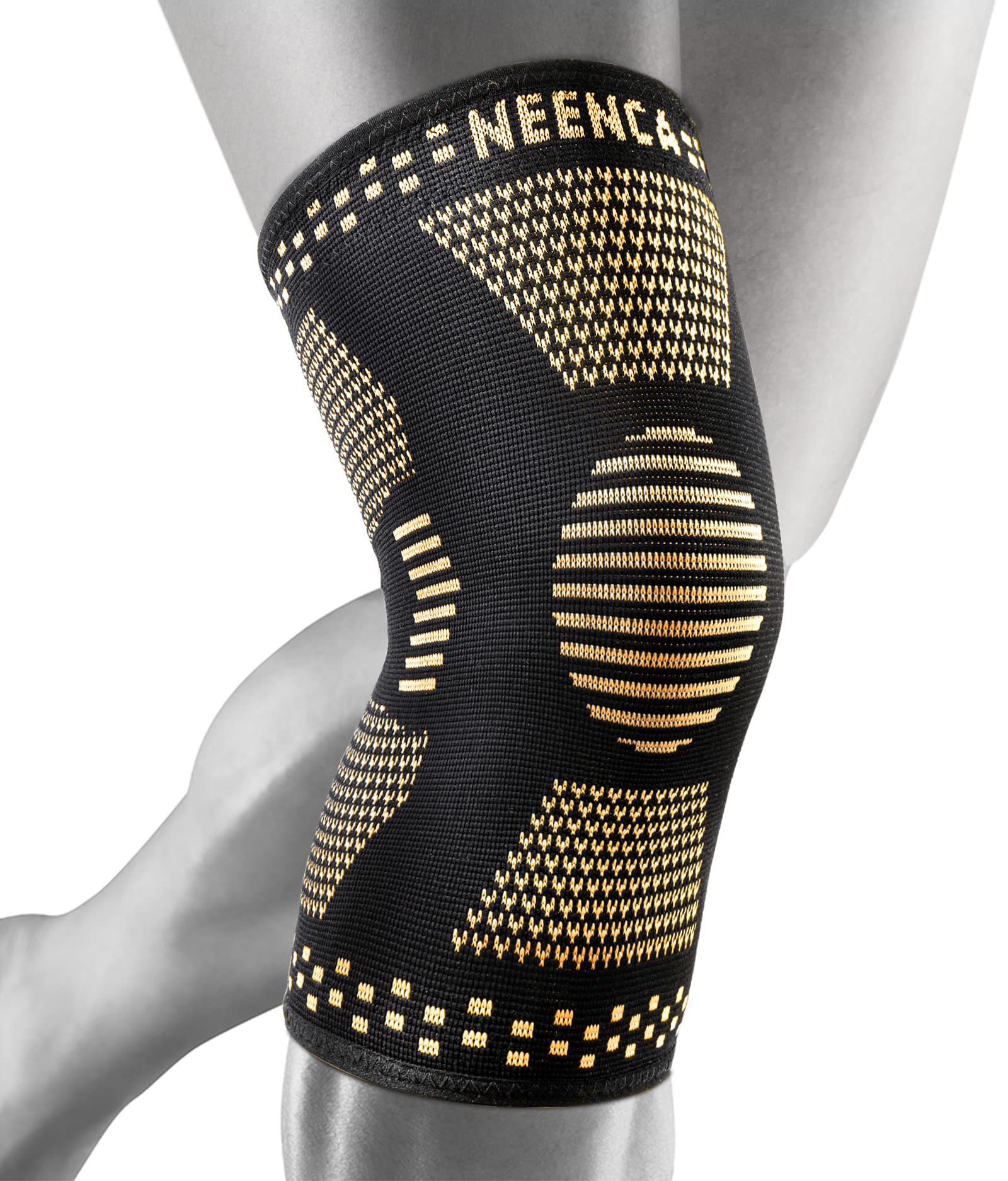 Copper Knee Support Compression Sleeve Brace Sport Joint Pain