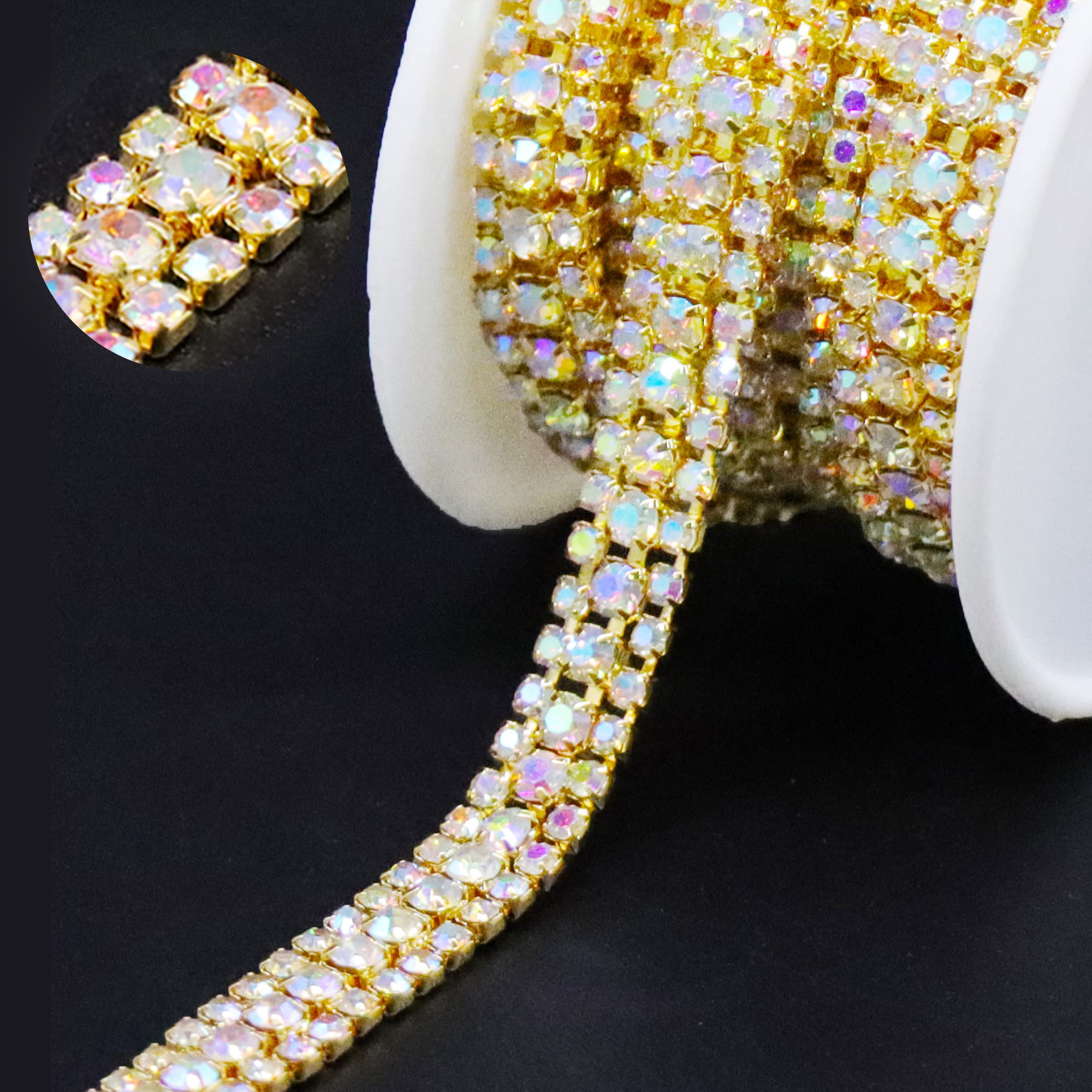 2-Row Rhinestone Banding Trim