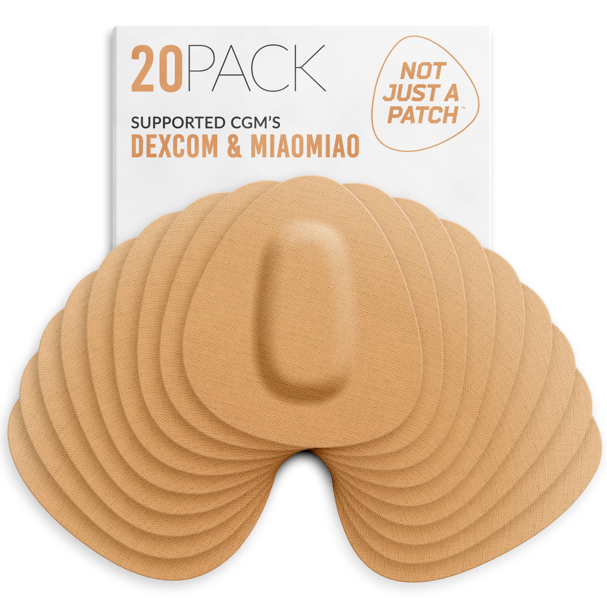 Not Just A Patch X-Patch CGM Sensor Patches (20 Pack)- Water