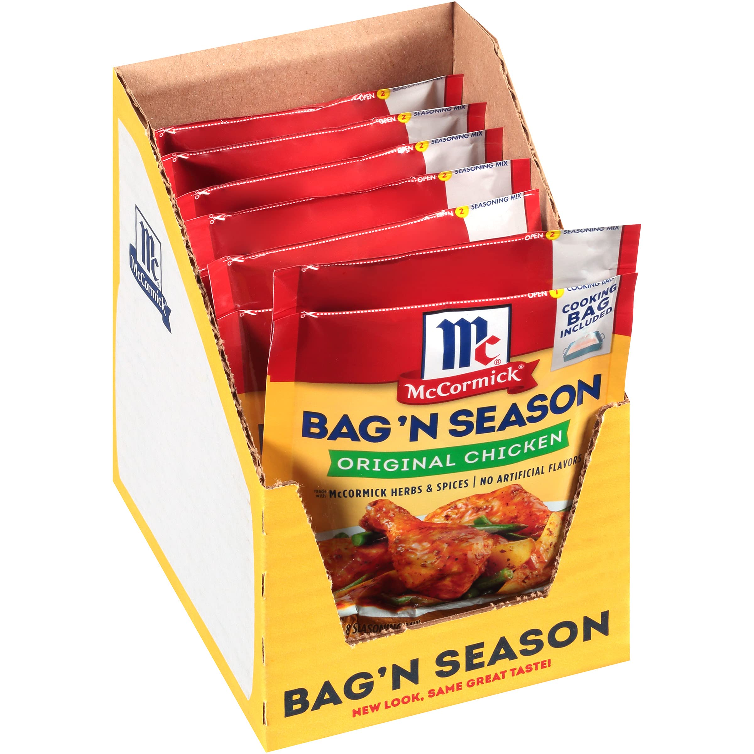 McCormick Bag 'n Season Original Chicken Cooking Bag & Seasoning Mix, 1.25  oz (Pack of 6)